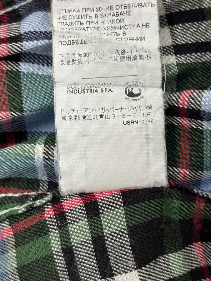 Dolce & Gabbana AW2008 Dolce & Gabbana Green Tartan Checkered Western Shirt Size US M / EU 48-50 / 2 - 15 Thumbnail