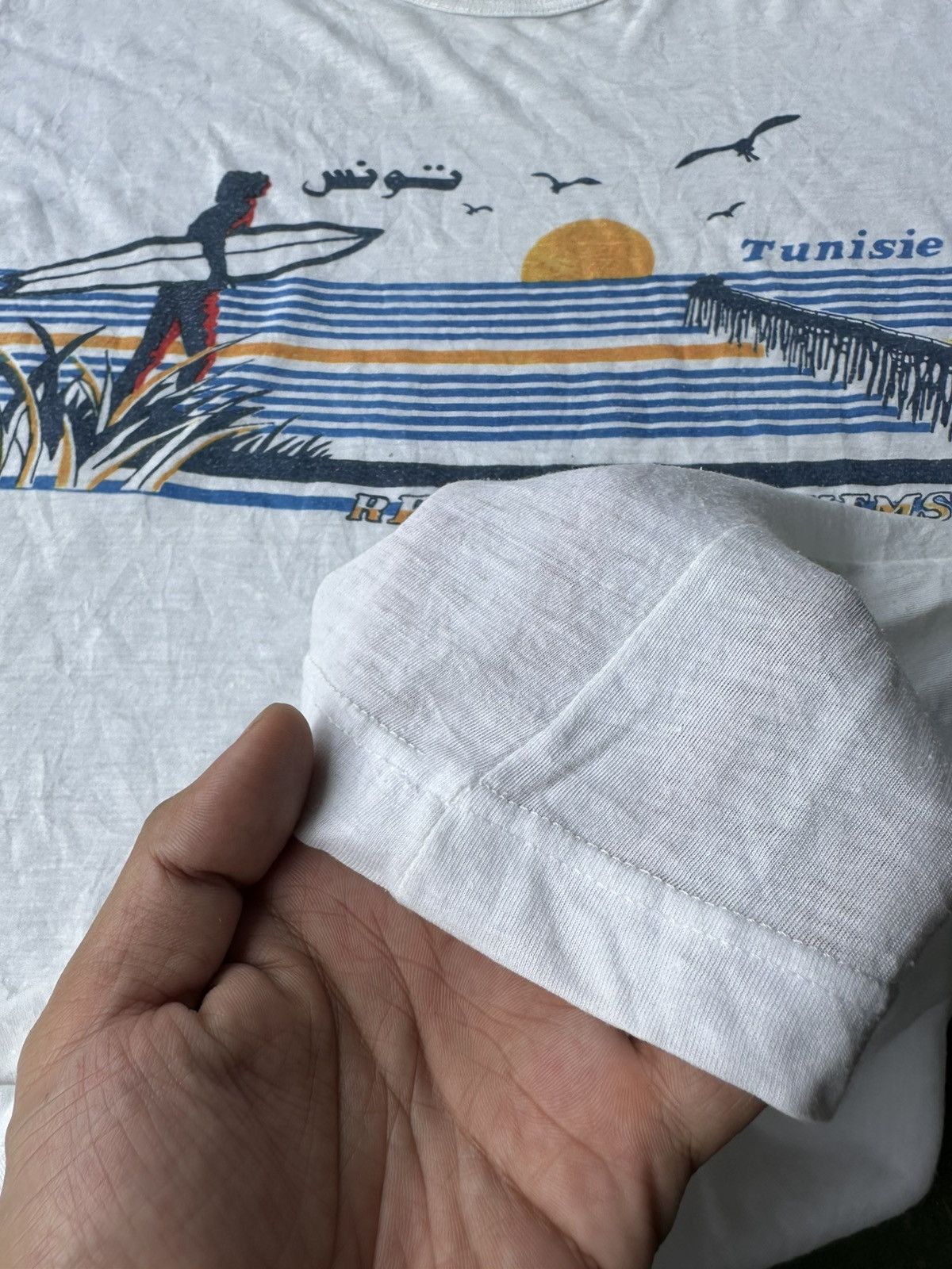 Vintage Vintage Tunisie 80s Tee Size US S / EU 44-46 / 1 - 4 Thumbnail