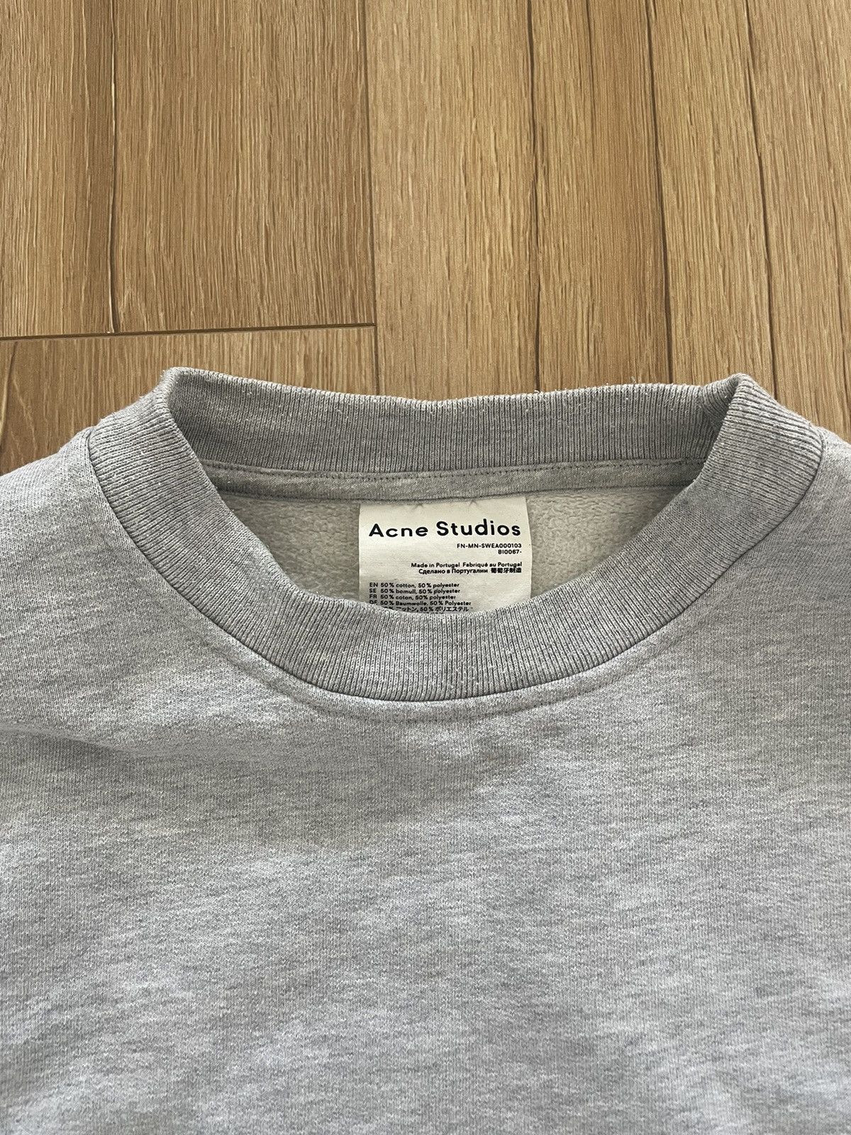 Acne Studios Acne Studios Grey Crewneck Sweatshirt Old Money Size US M / EU 48-50 / 2 - 3 Thumbnail