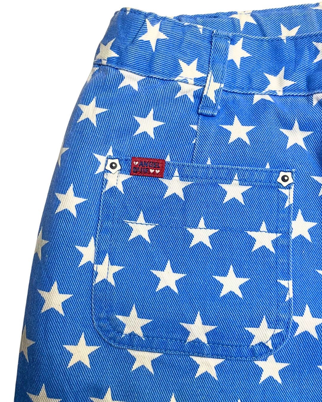 Angel Blue Angel Blue All-Over Star Print Bell-Bottom Trousers Size 26" / US 2 / IT 38 - 3 Thumbnail