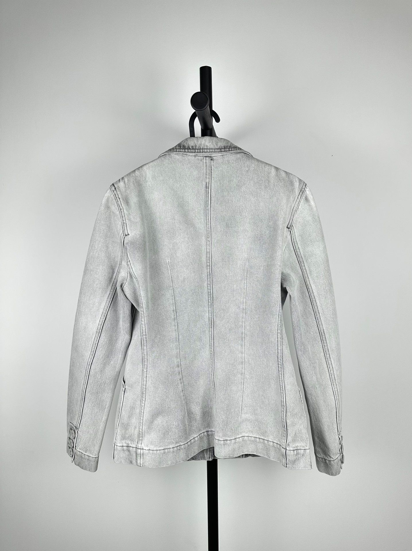 Dior Dior Gray Bar Jacket Waist-Cinched Denim Size US M / EU 48-50 / 2 - 2 Thumbnail