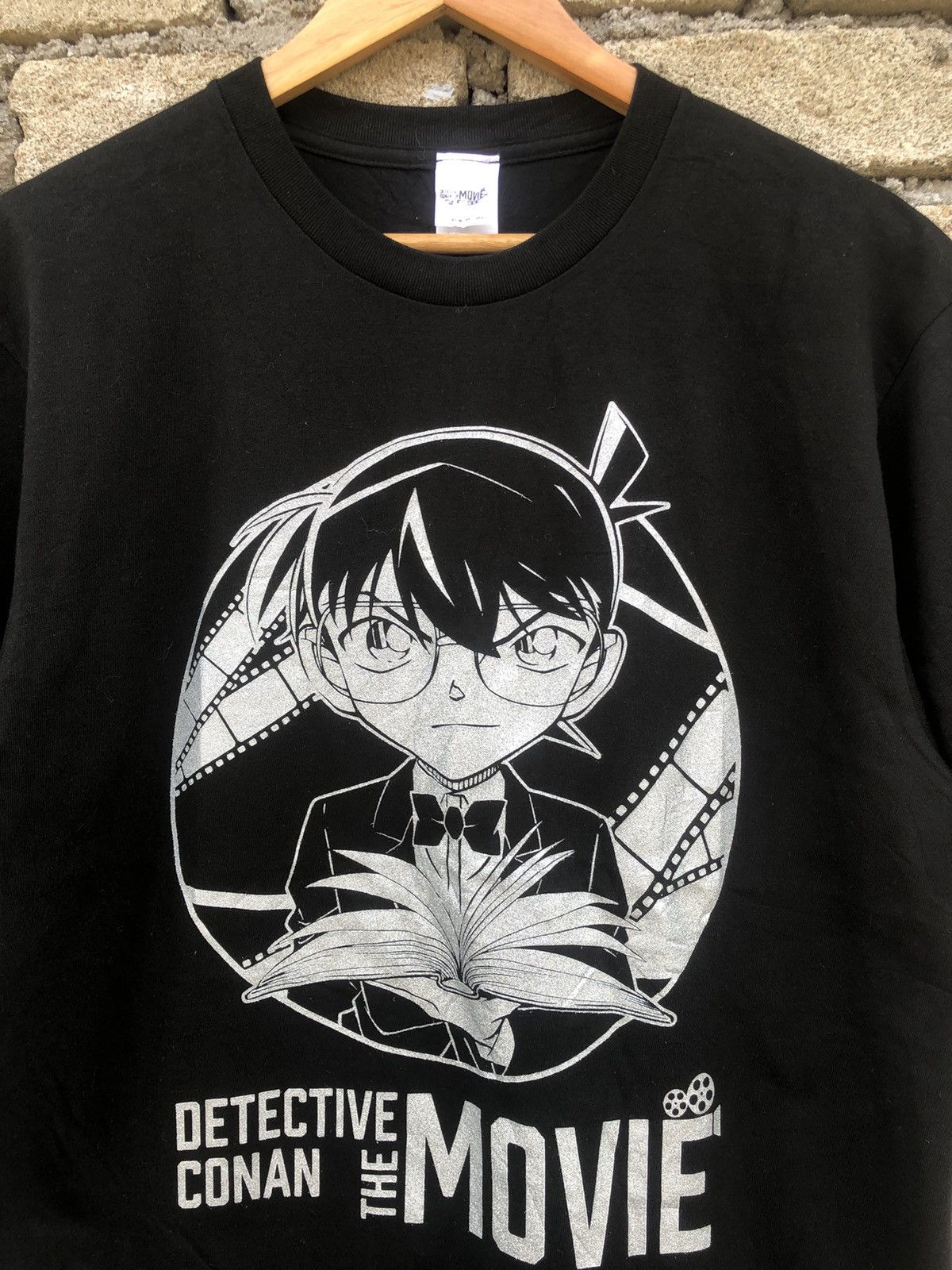 Anime Vintage Y2K Anime Detective Conan The Movie Glitter Tshirts Size US L / EU 52-54 / 3 - 3 Thumbnail