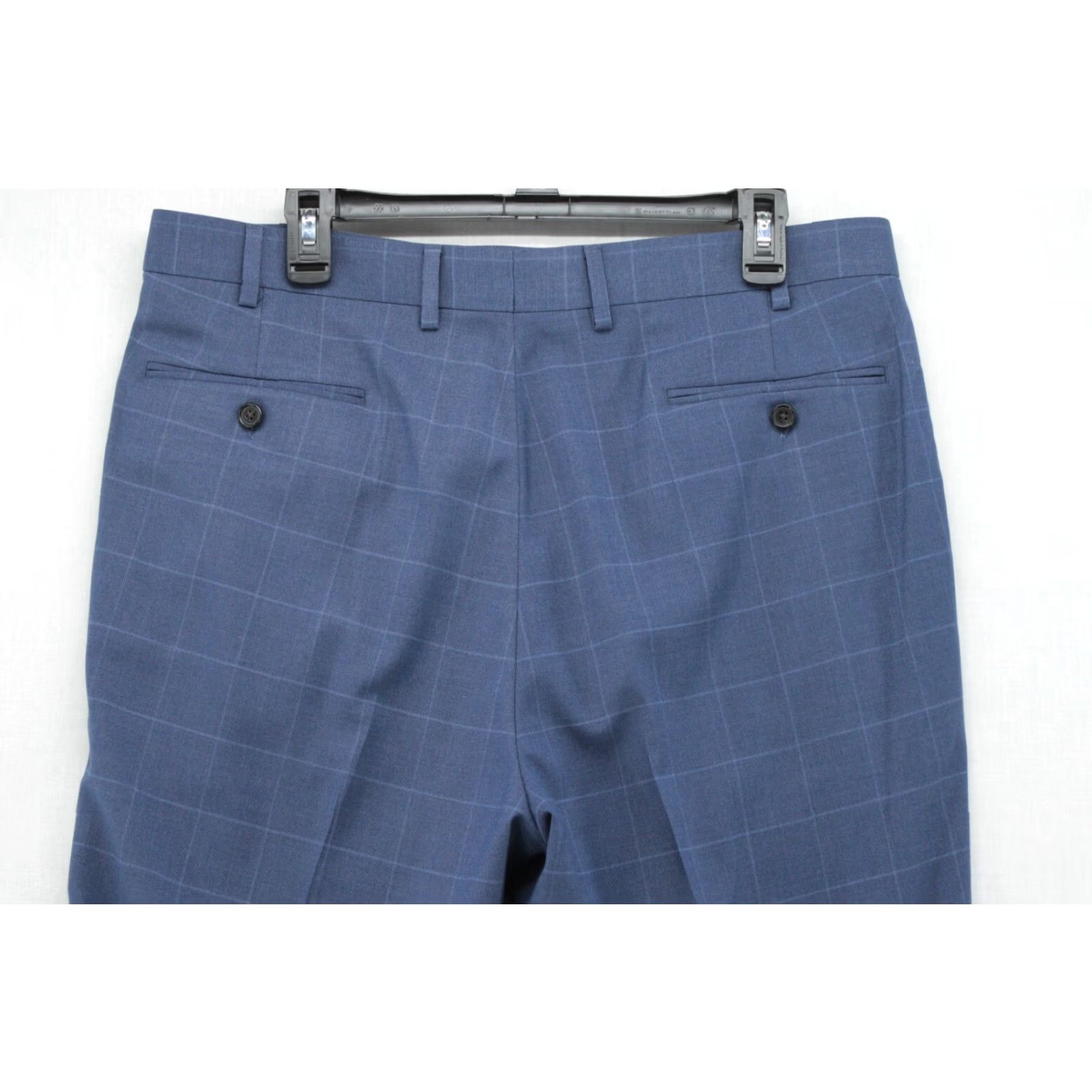 Polo Ralph Lauren Polo Ralph Lauren Dress Pants Men 36x32 Blue Windowpane Plaid Slacks Modern Dress Pants Size US M / EU 48-50 / 2 - 6 Thumbnail