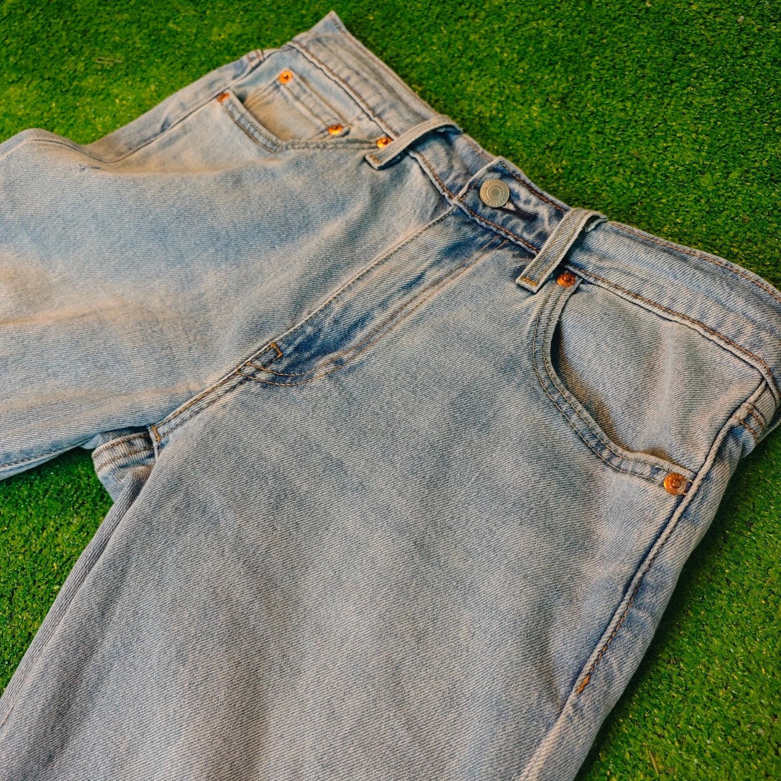 Levi's Levi's 502 Jeans Mens 29x32 Blue straight drip y2k Size US 29 - 4 Thumbnail