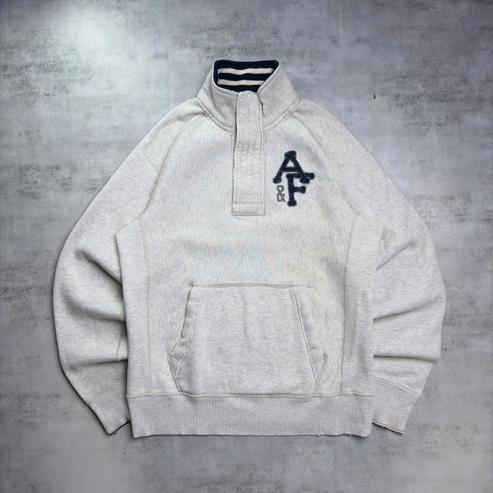 Abercrombie & Fitch Y2K Abercrombie & Fitch Heavyweight Quarter Zip Sweater Size US L / EU 52-54 / 3 - 1 Thumbnail