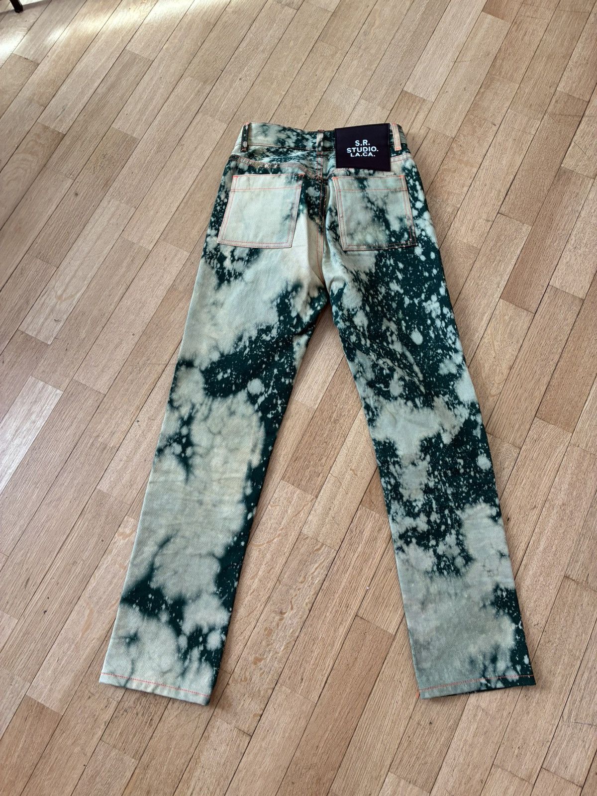 Sterling Ruby Woman’s hand bleached jeans Size 25" / US 0 / IT 36 - 2 Thumbnail