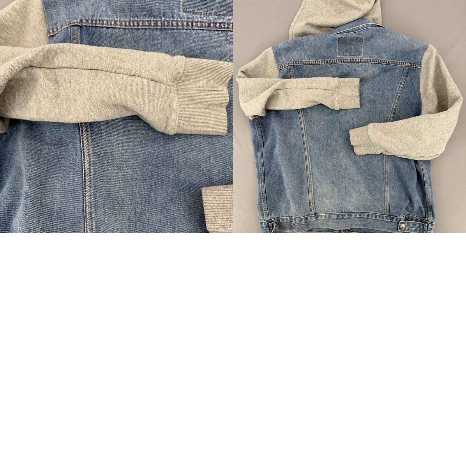 Levi's Levi’s Jacket Mens Large Blue Denim Sherpa Hooded Trucker Fleece Lined Size US L / EU 52-54 / 3 - 10 Thumbnail