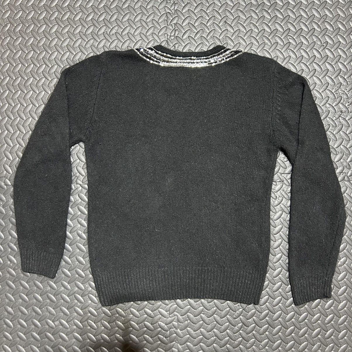 Other Vintage IB Diffusion Sweater Beaded Sequin Silk Bow 90s XS Size XS / US 0-2 / IT 36-38 - 9 Thumbnail