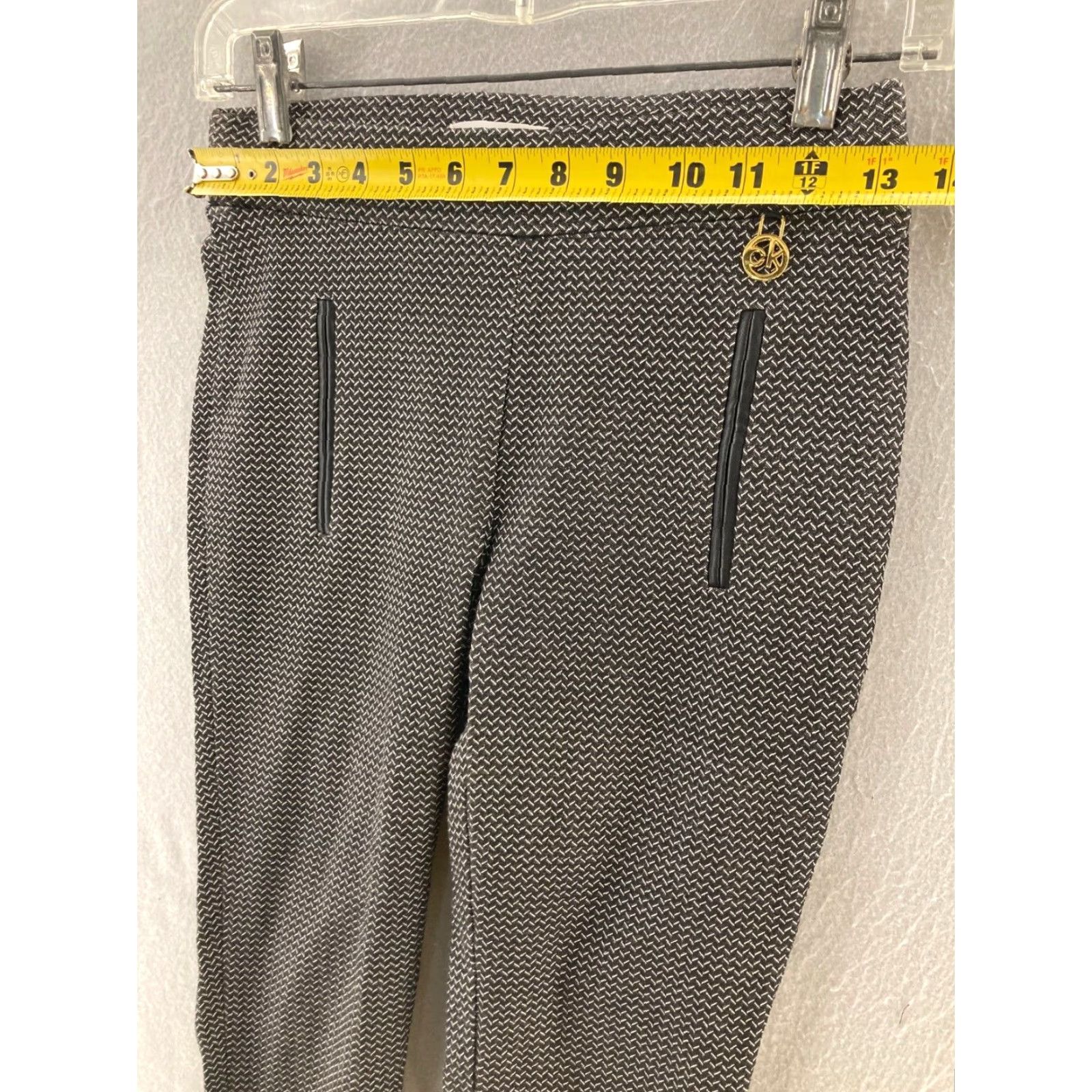 Calvin Klein Calvin Klein Pants Womens 0 Classic Fit Zip Pockets Stretch Size 25" / US 0 / IT 36 - 2 Thumbnail
