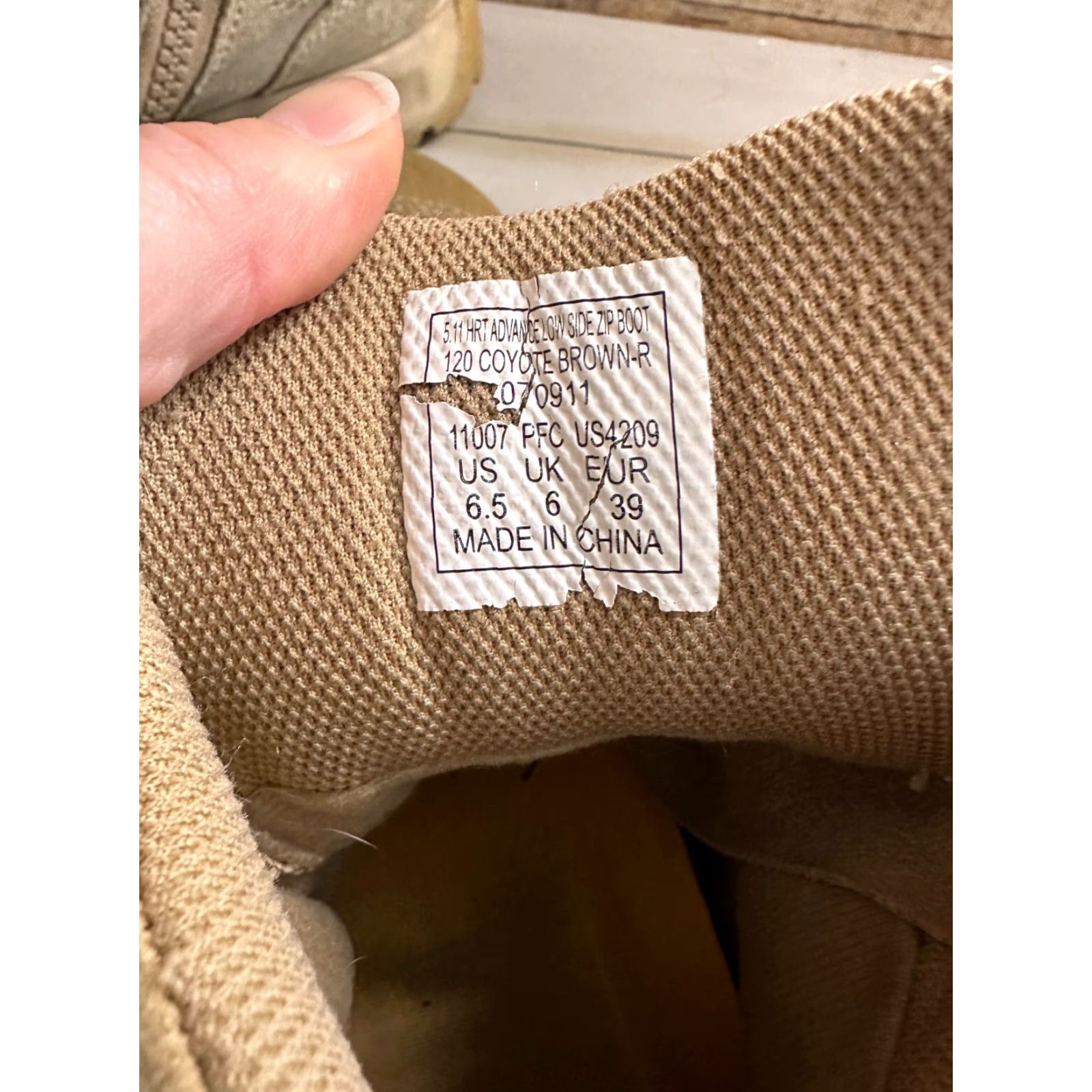Vintage 511 Tactical Boots! advance low side zip. Coyote. Mens 6.5. Size US 7 / EU 40 - 7 Thumbnail