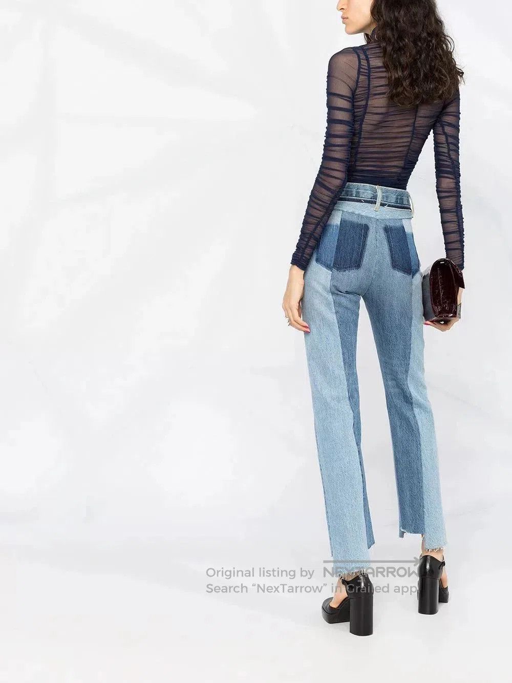 Maison Margiela Maison Margiela Patchwork Denim Pants. Size US 38 / EU 54 - 4 Thumbnail