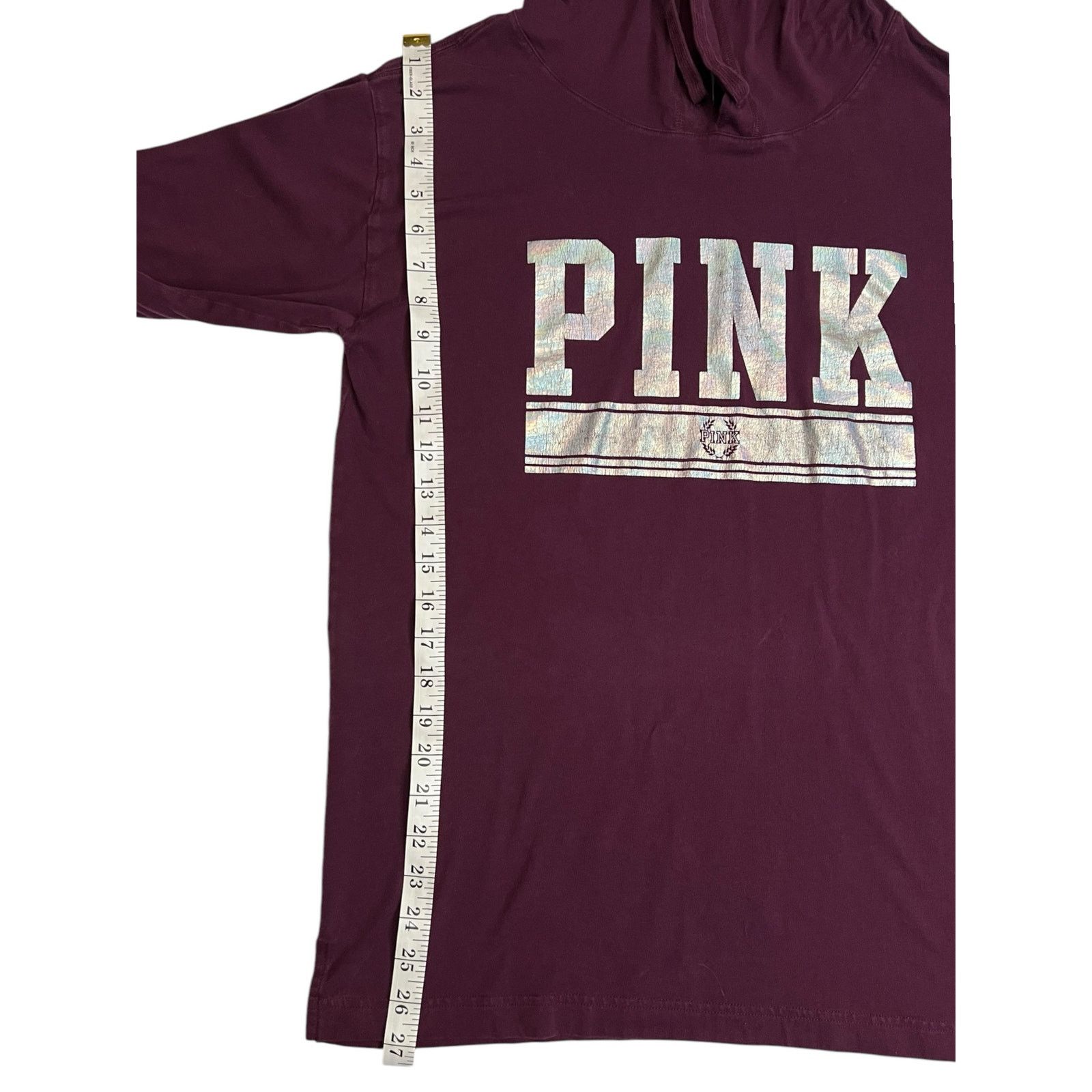 Pink Victoria’s Secret PINK Hoodie – Burgundy – Women’s Small Size S / US 4 / IT 40 - 9 Thumbnail