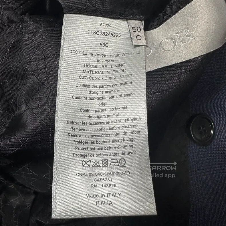 Dior Dior Tibetan blue plaid double-breasted collar suit Size 50R - 6 Thumbnail