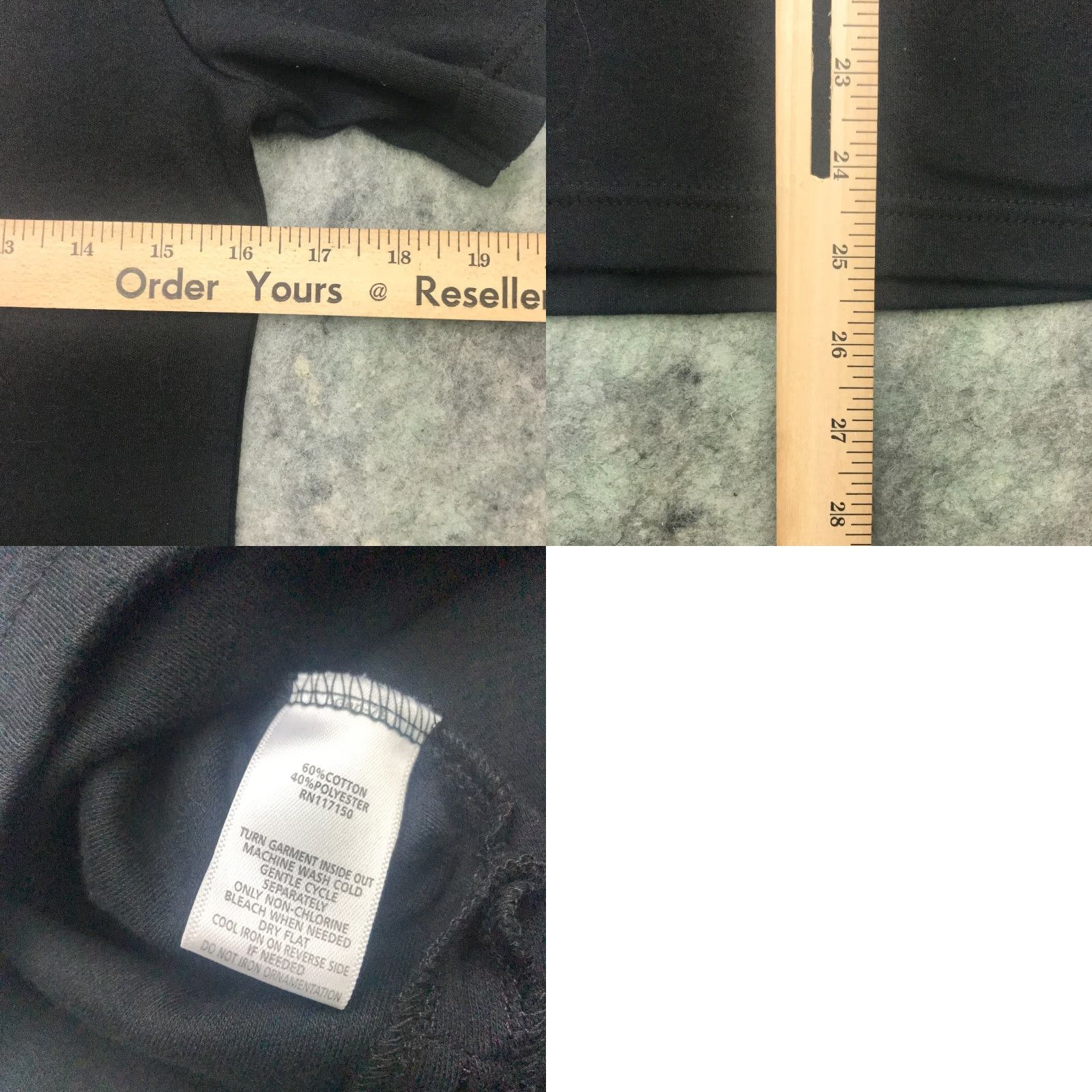 Quacker Factory Quacker Factory Shirt Womens V-Neck Black XX-Small Short Sleeve Rhinestones Embellished T-Shirt Size XXS / US 00 / IT 34 - 8 Thumbnail