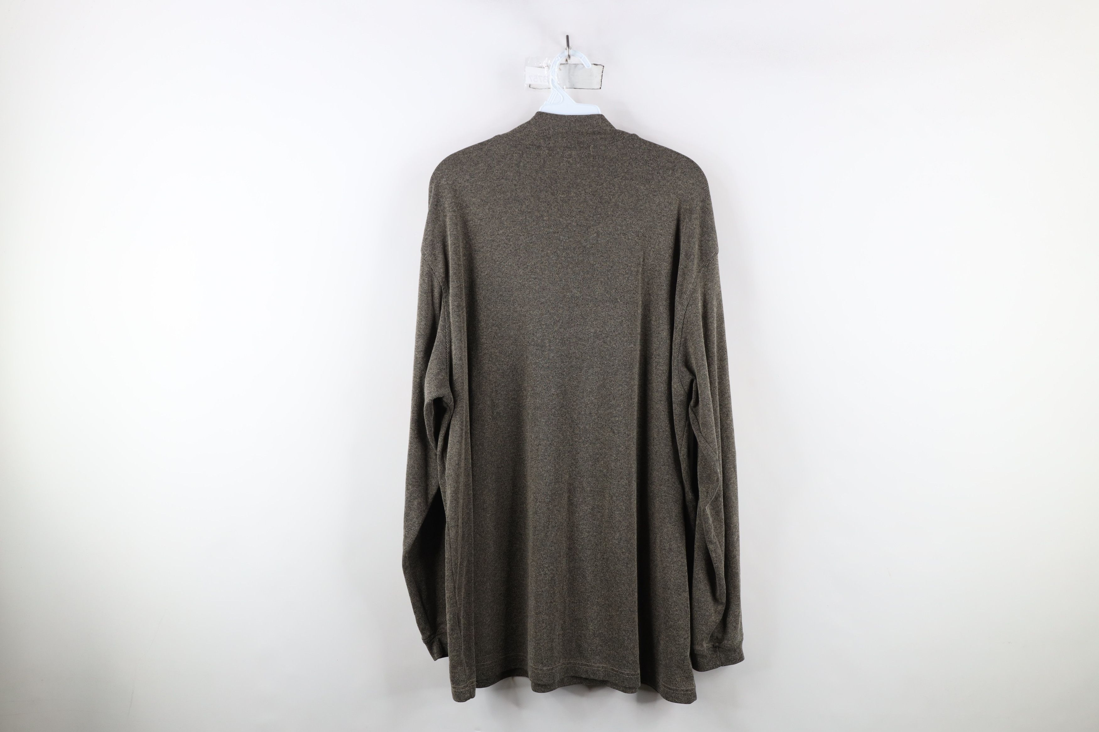 Vintage Vintage 90s Streetwear Ribbed Mock Neck Long Sleeve T-Shirt Size US XXL / EU 58 / 5 - 9 Thumbnail