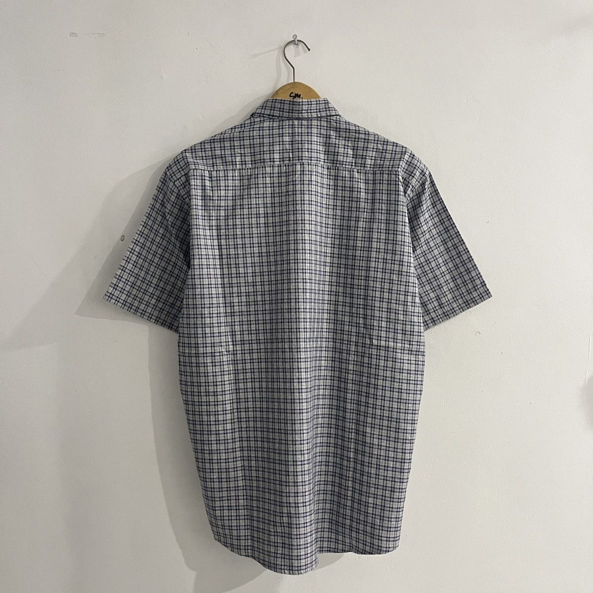Issey Miyake Cotton Gold - Plaid Ss Button Up Shirt Size US L / EU 52-54 / 3 - 5 Thumbnail