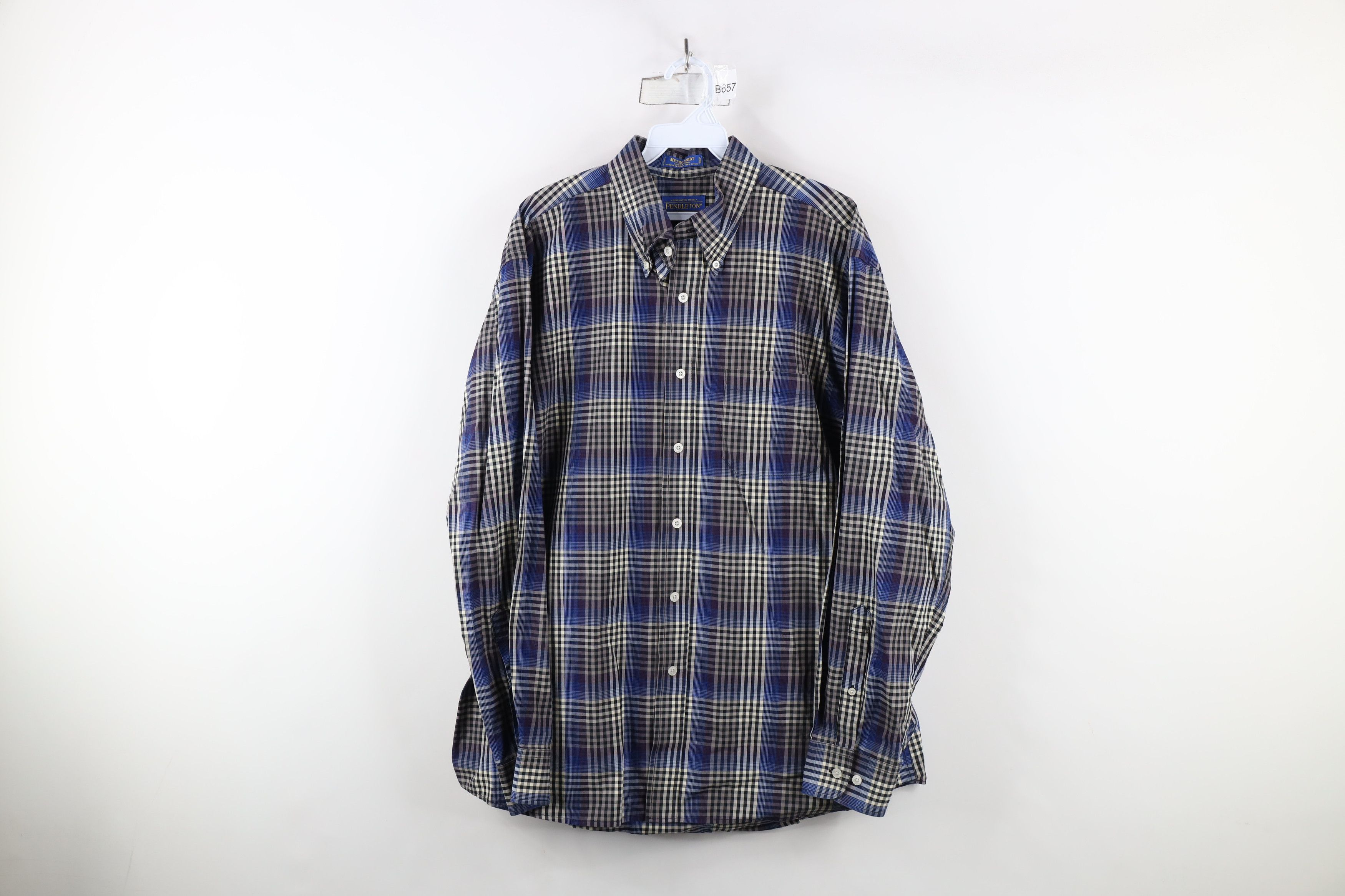 Pendleton × Vintage Vintage Pendleton Long Sleeve Button Down Shirt Plaid Size US L / EU 52-54 / 3 - 1 Thumbnail