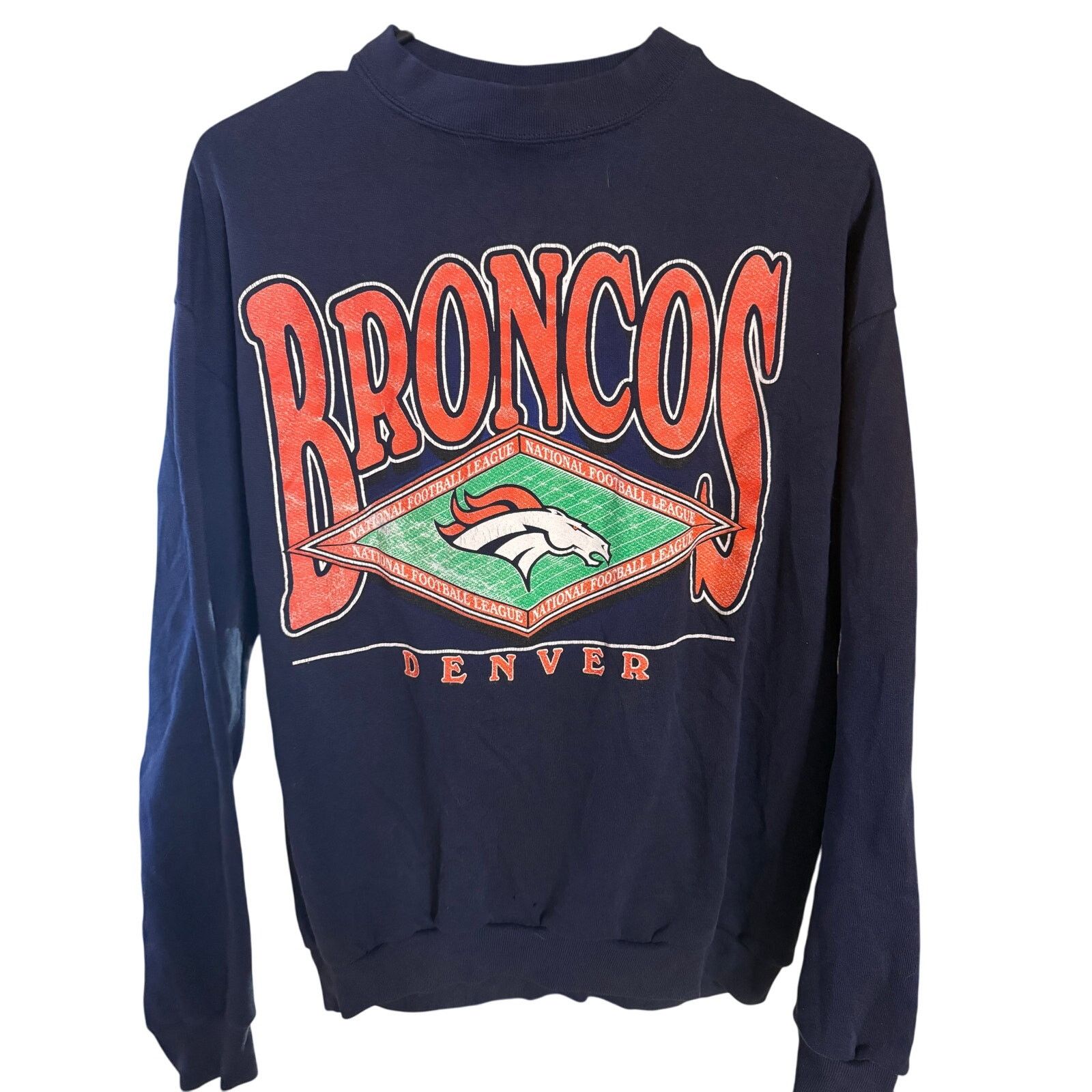 Logo 7 Vintage Denver Broncos Crewneck Size US L / EU 52-54 / 3 - 1 Thumbnail