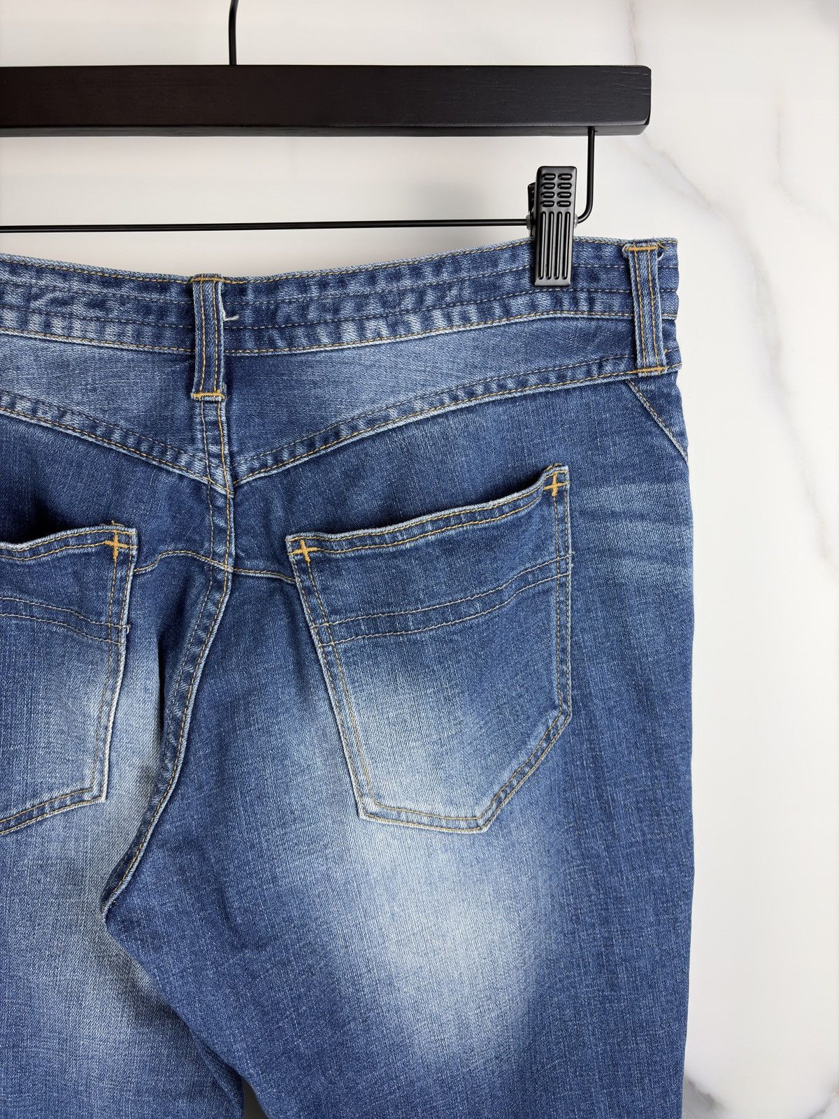 Number (N)ine Number (N)ine Music Note Paint Splatter Denim Jeans Size US 28 / EU 44 - 4 Thumbnail