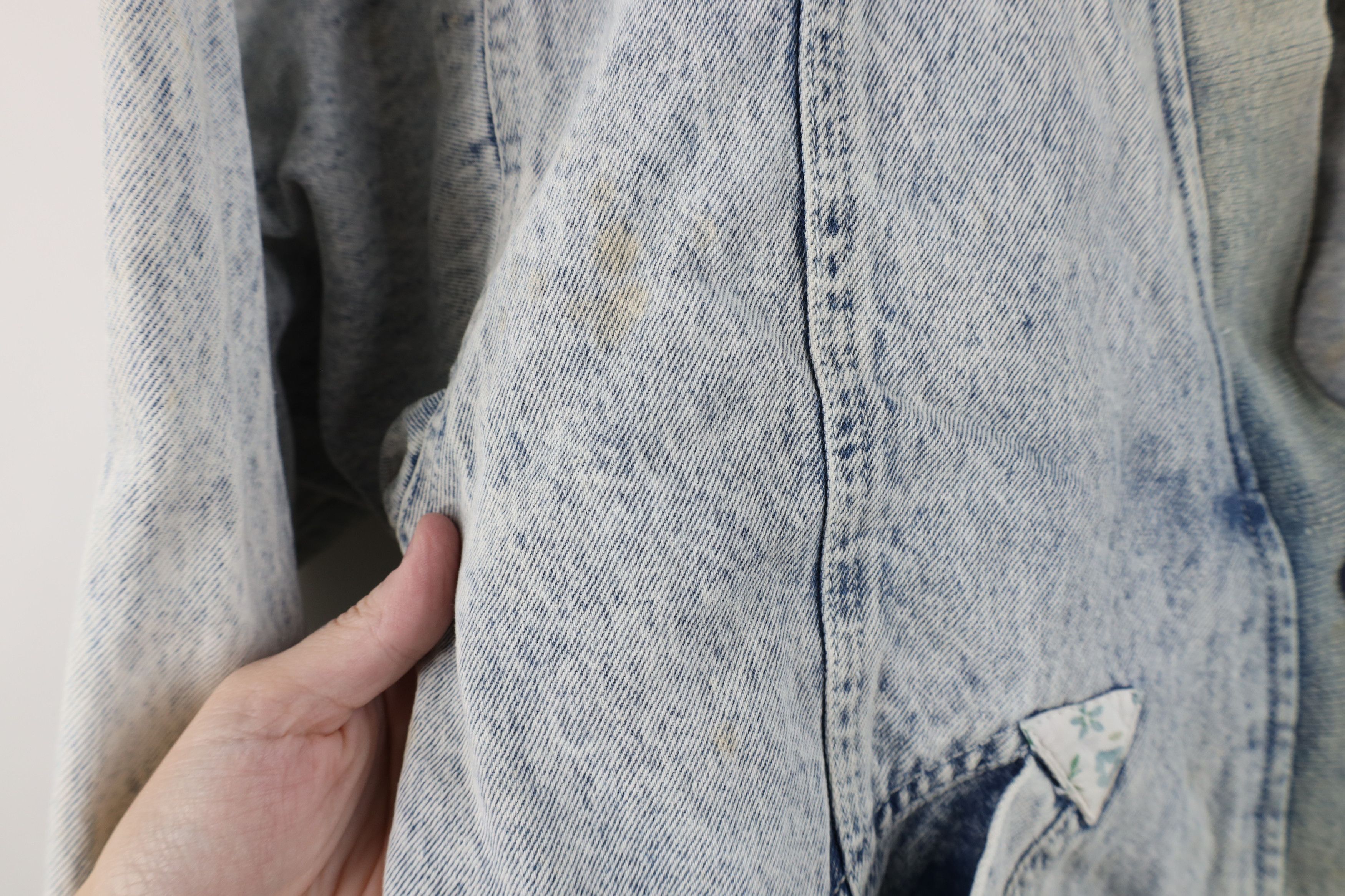Vintage Vintage 90s Streetwear Acid Wash Denim Cardigan Jacket Size M / US 6-8 / IT 42-44 - 6 Thumbnail