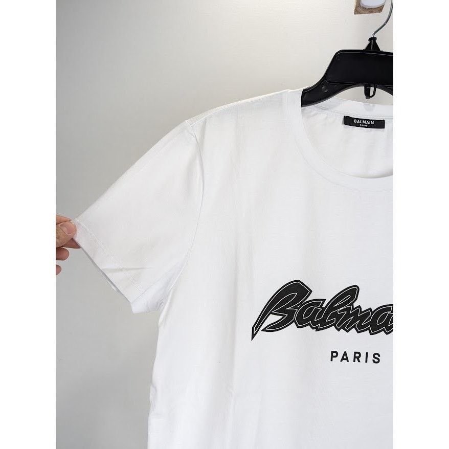 Balmain o1rshd1 Classic Logo T-Shirt in White Size US M / EU 48-50 / 2 - 9 Thumbnail