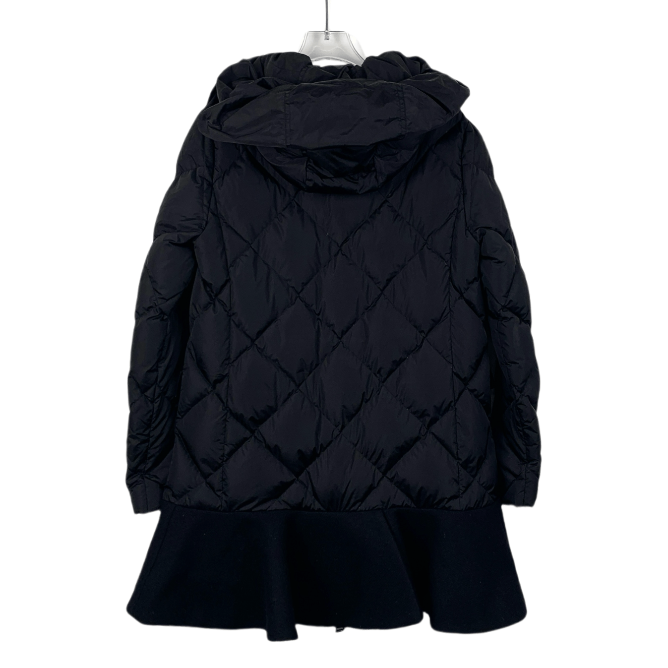 Moncler Moncler Black Quilted Ruffle Hooded Down Jacket (Size XS) Size XS / US 0-2 / IT 36-38 - 8 Thumbnail