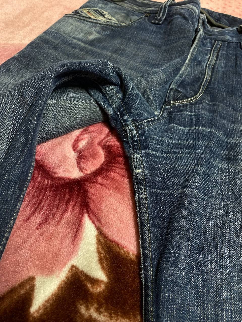 Diesel Vintage 90s Y2K Distressed Diesel Leanty Jeans baggy pants Size US 34 / EU 50 - 11 Thumbnail