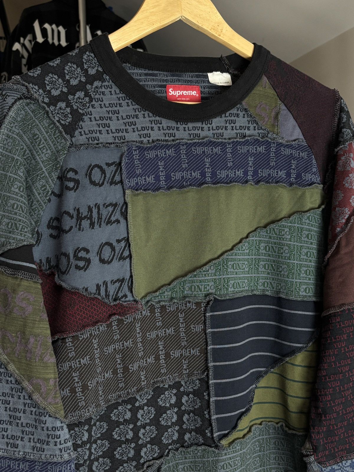 Supreme Supreme Patchwork Jacquard Avant Garde Vintage Sweatshirt Size US L / EU 52-54 / 3 - 3 Thumbnail