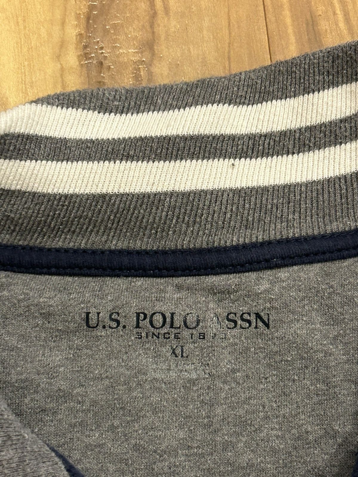 U.S. Polo Assn. U.S. Polo Assn. Grey Quarter Zip Sweatshirt Size US XL / EU 56 / 4 - 2 Thumbnail