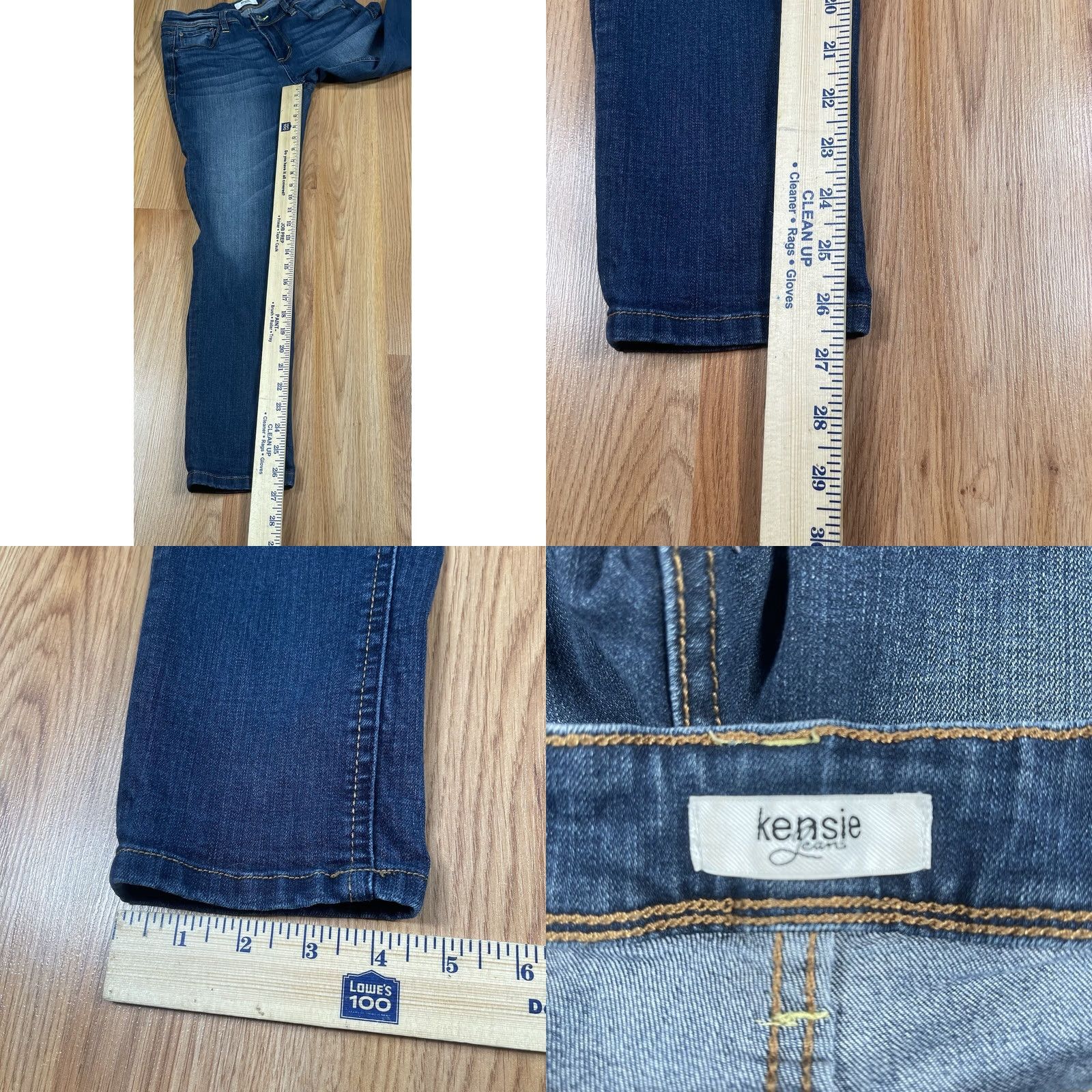 Vintage Kensie Jeans Women's Skinny Mid Rise Blue Wash Denim Pants Size 2/26 Stretch Size 26" / US 2 / IT 38 - 8 Thumbnail