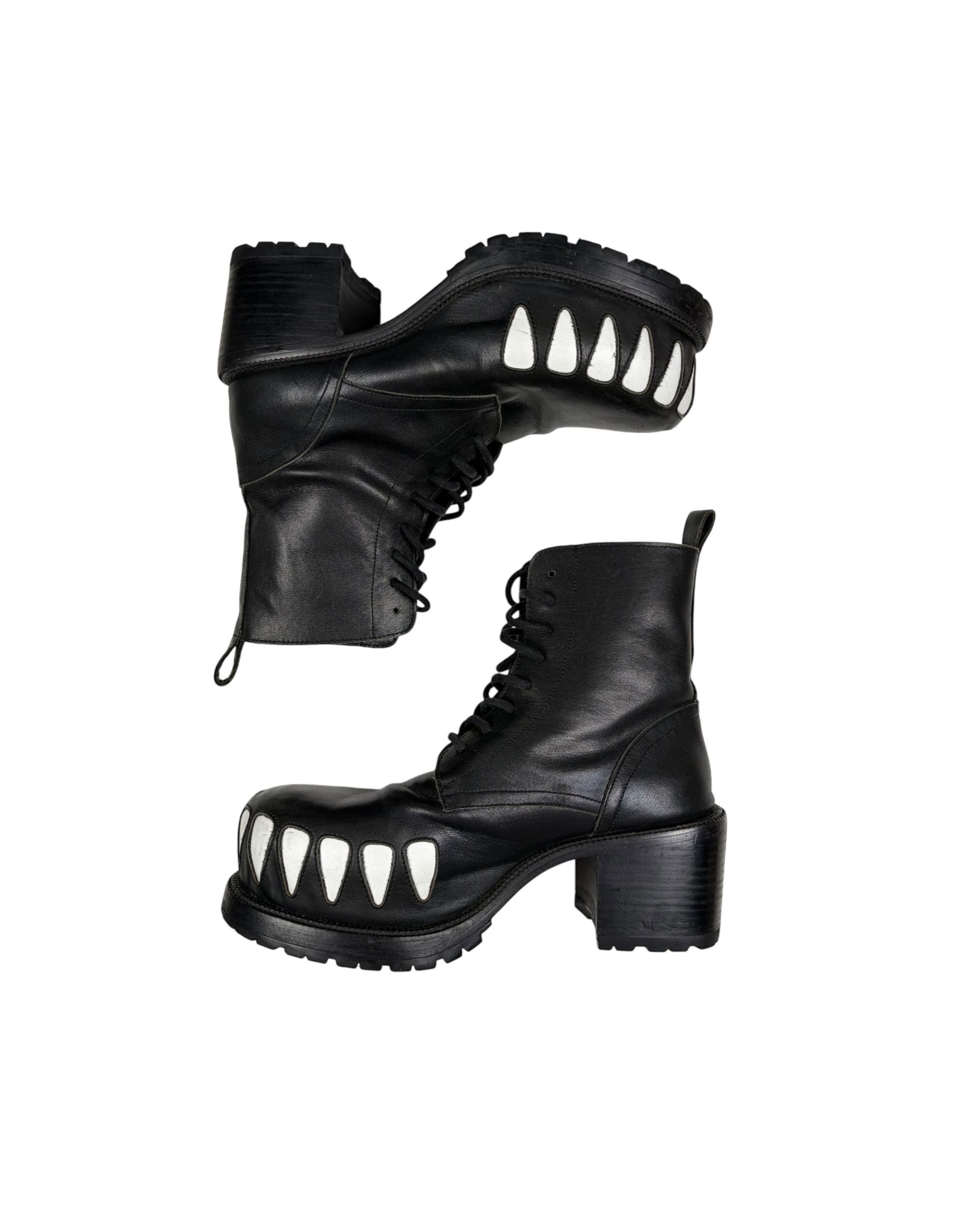 Walter Van Beirendonck Walter Van Beirendonck FW22-23 Hyper Glam 85mm Leather Boots Size US 9 / EU 42 - 2 Thumbnail
