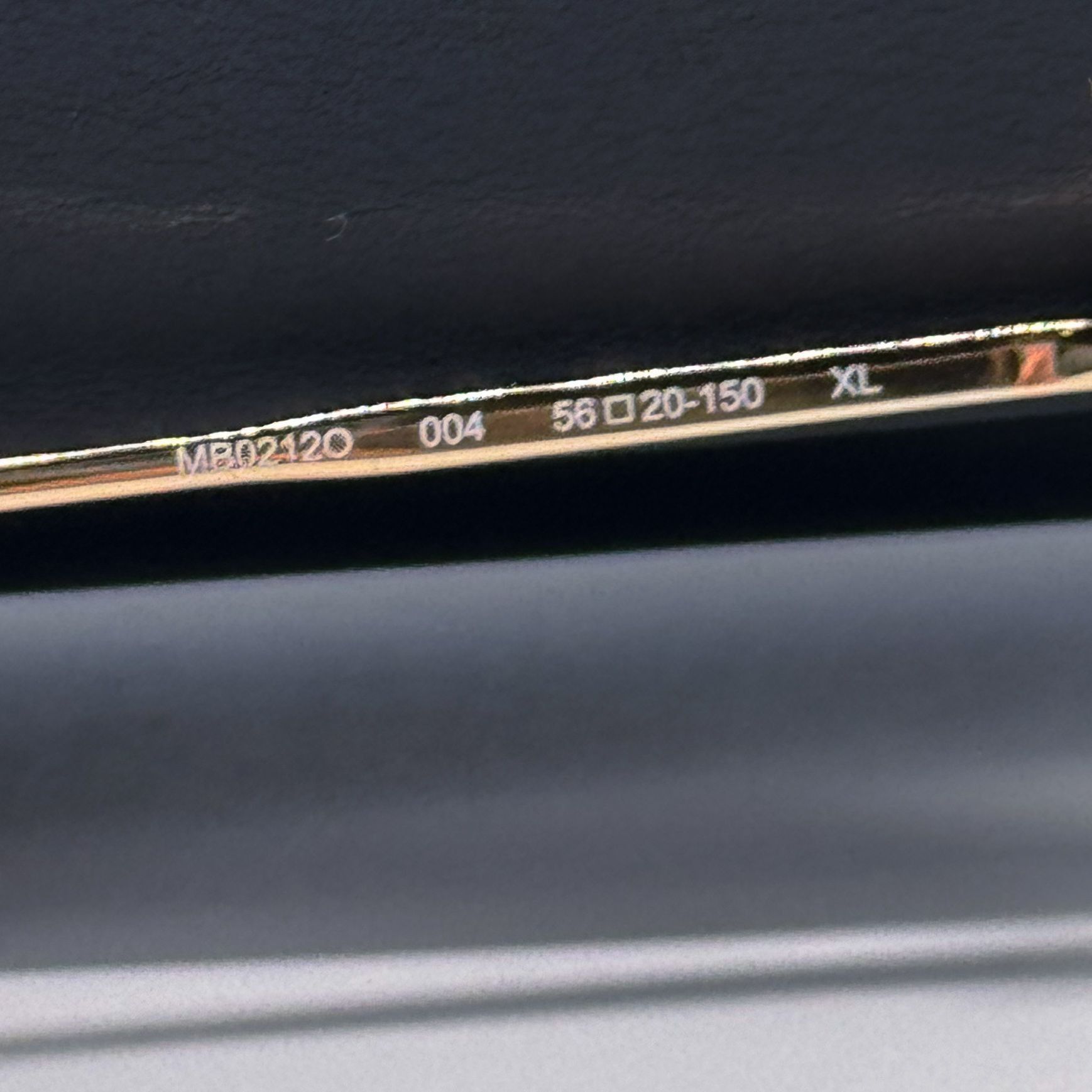 Montblanc NEW MONTBLANC EYEGLASSES MB0212O 004 GOLD MEN EYEWEAR Size ONE SIZE - 7 Thumbnail