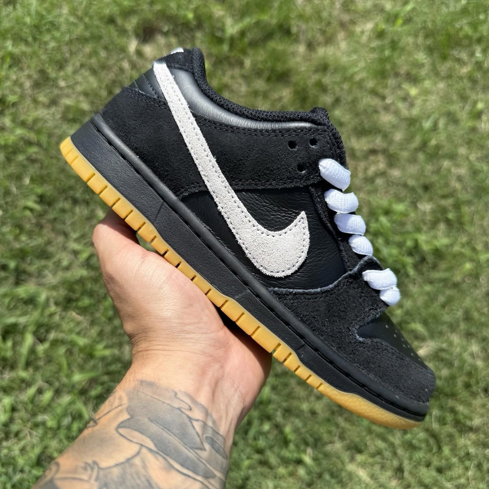 Nike SB Dunk Low Pro Black White Gum HF3704 003 Size Men