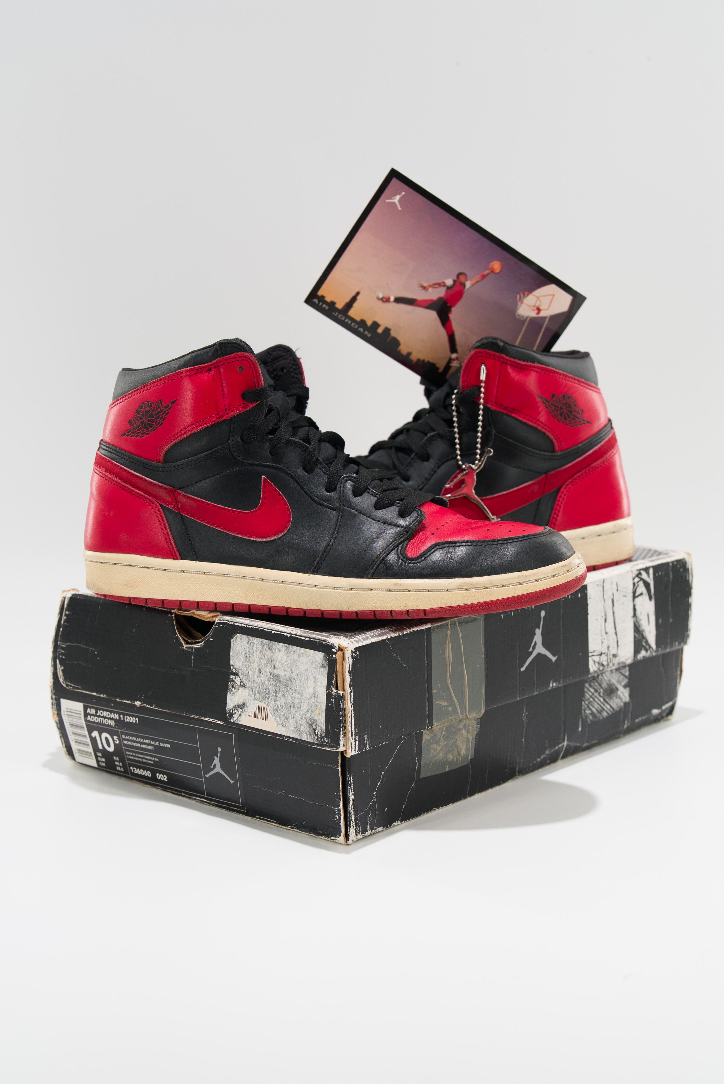 Jordan Brand Jordan 1 Retro Bred (2001) Size US 10.5 / EU 43-44 - 1 Thumbnail