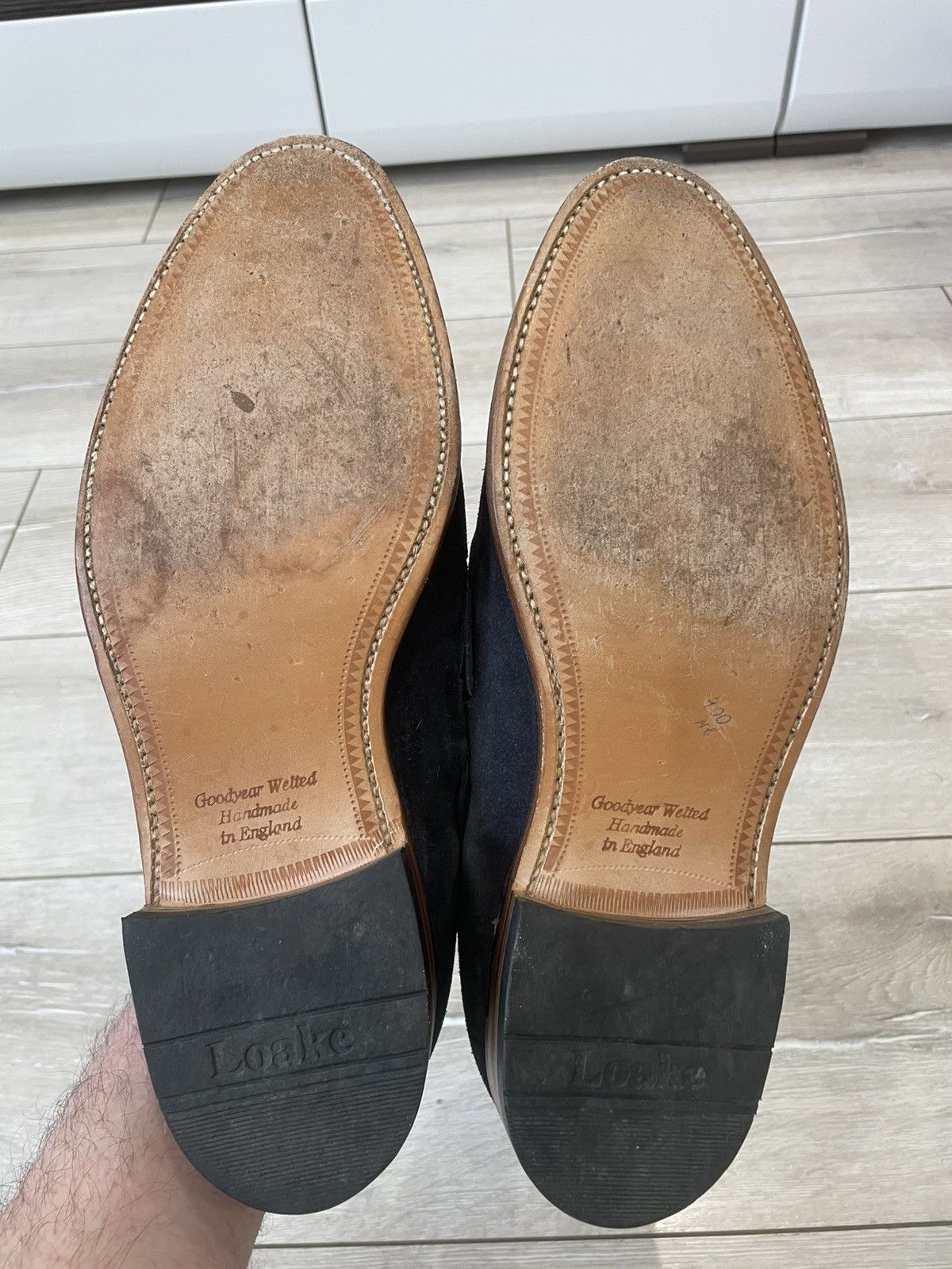 Loake Loake Lincoln Blue Suede Leather Tasselled Shoes Loafers Men Size US 10.5 / EU 43-44 - 5 Thumbnail
