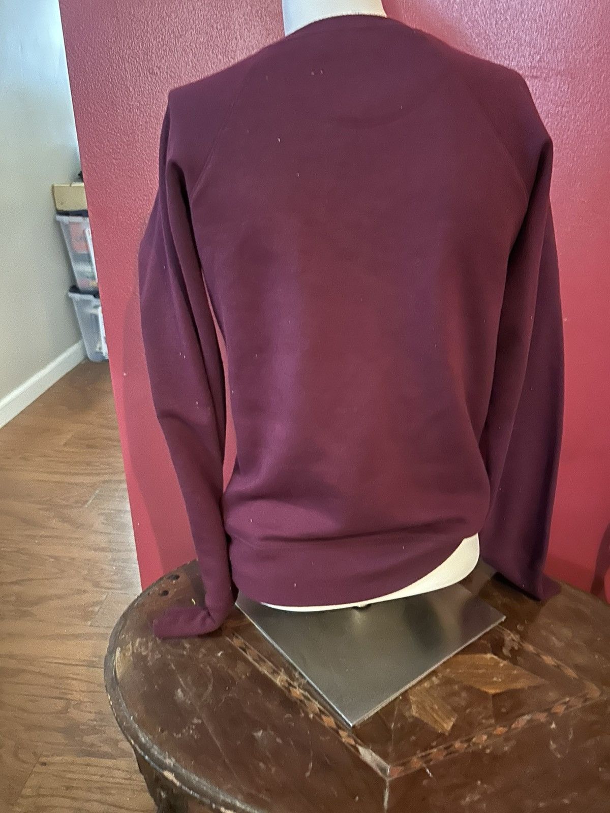 Champion CHAMPION Sweatshirt XS Pullover Maroon Crew Neck Fleece Size XS / US 0-2 / IT 36-38 - 3 Thumbnail