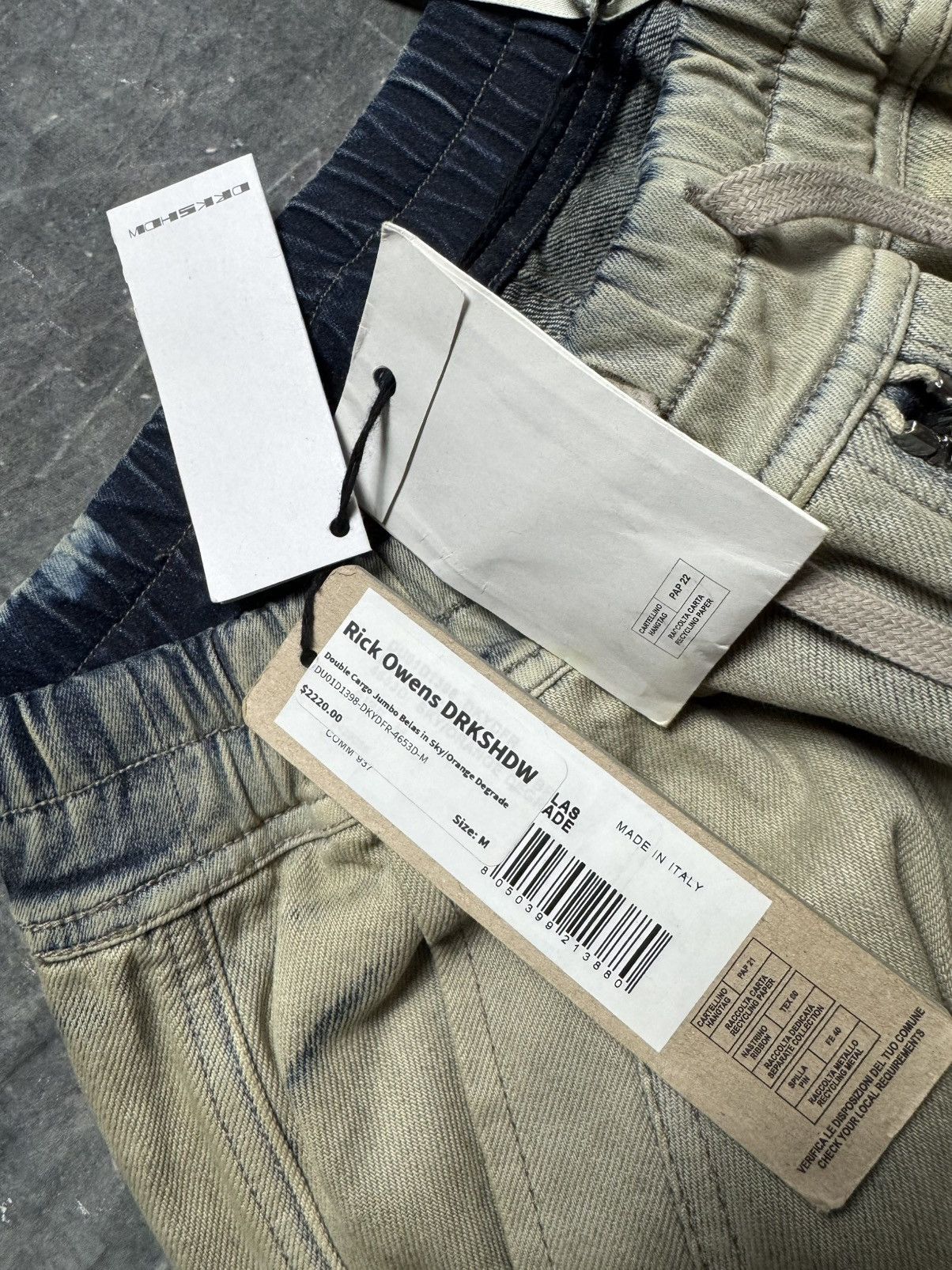 Rick Owens Rick Owens Drkshdw Double Cargo Belas in Sky Orange Degrade Size US 34 / EU 50 - 13 Thumbnail