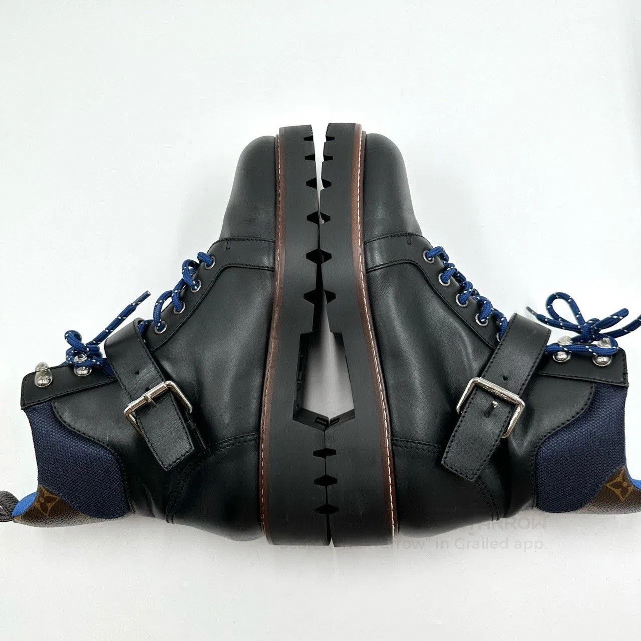 Louis Vuitton LV Monogram Leather Martin Boots. Size US 7 / EU 40 - 7 Thumbnail