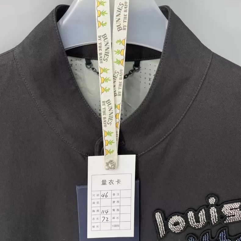 Louis Vuitton Louis Vuitton Beaded embroidered logo stand-up collar Harri Size US S / EU 44-46 / 1 - 5 Thumbnail