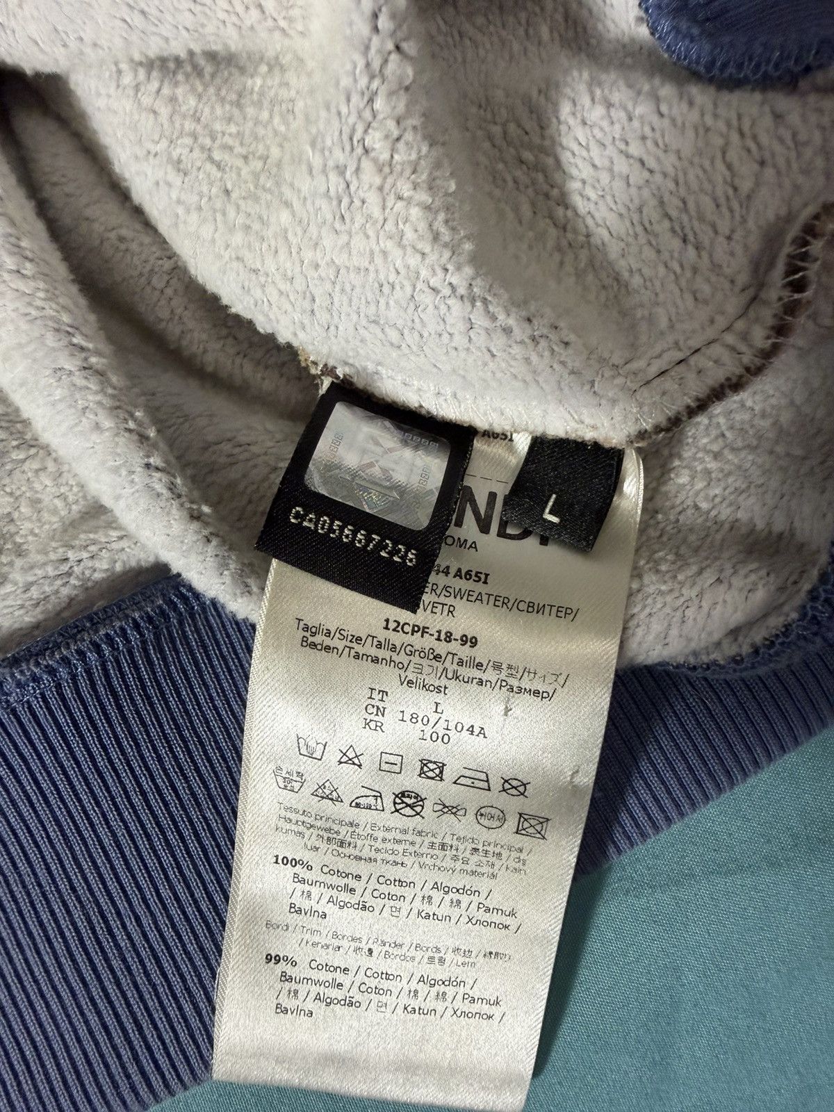Fendi Fendi Roma FF Monogram Cotton Sweatshirt Size US L / EU 52-54 / 3 - 4 Thumbnail
