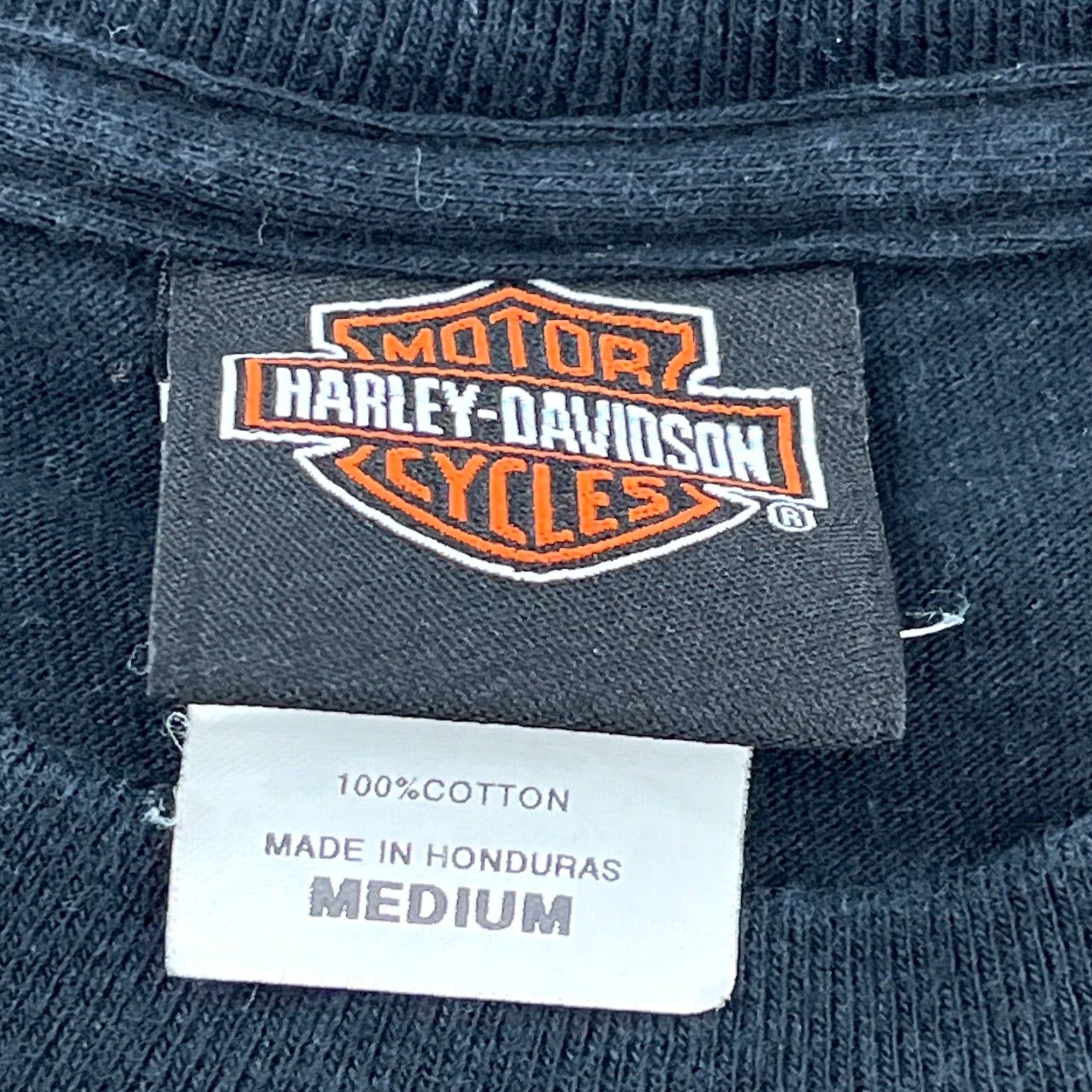 Harley Davidson Vintage Harley-Davidson T-Shirt Men Medium Black 80s Biker Logo Graphic Casual Size US M / EU 48-50 / 2 - 4 Thumbnail