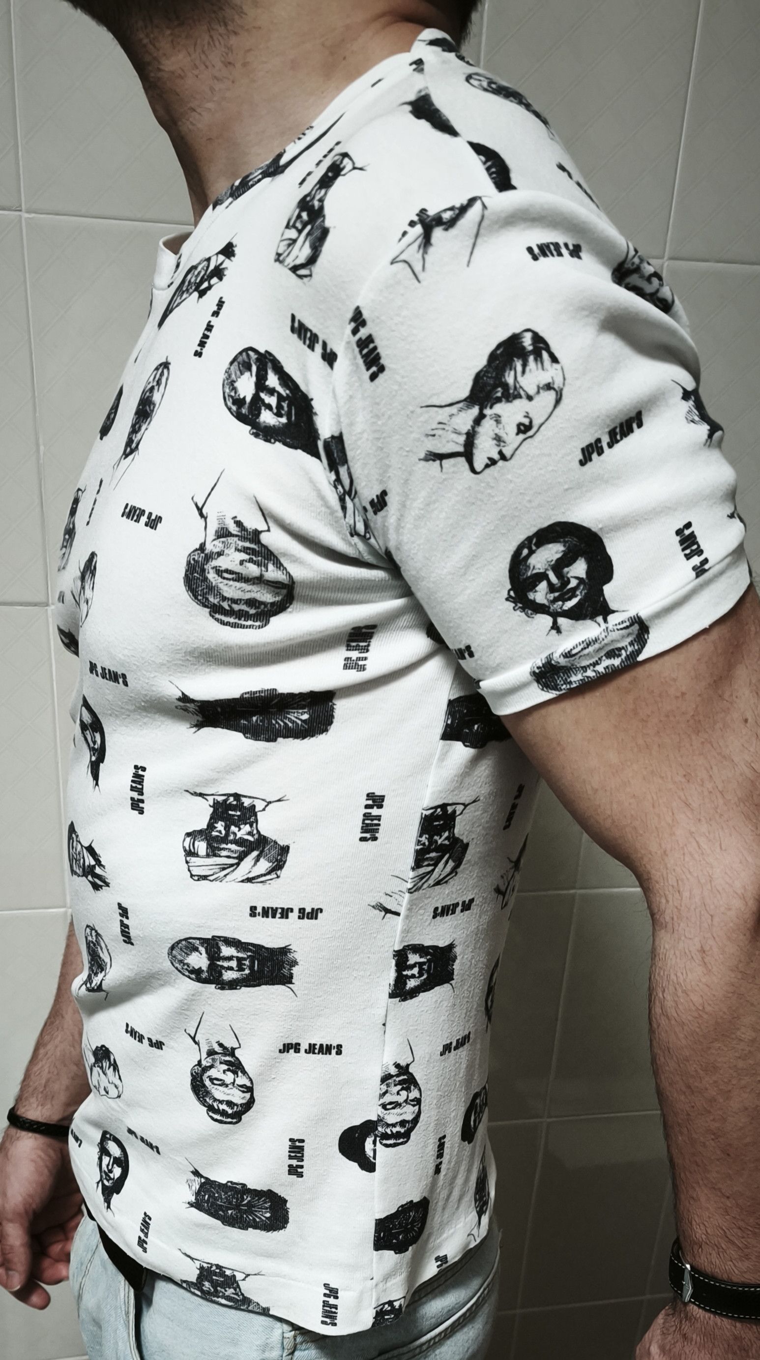 Jean Paul Gaultier 2000 - JPG-Jeans - Faces tshirt Size US L / EU 52-54 / 3 - 23 Thumbnail