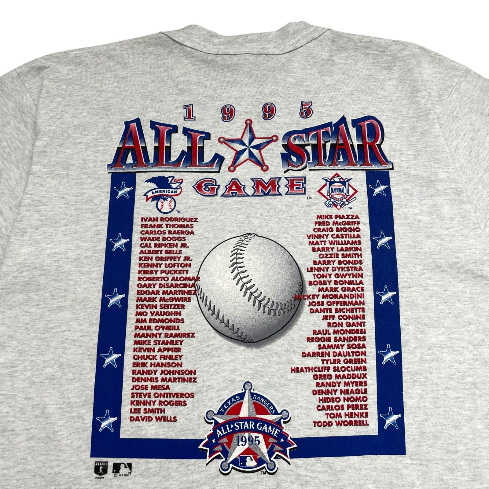 MLB VTG DS 90s ALL STAR GAME 1995 TEXAS SALEM CARICATURE T-SHIRT Size US L / EU 52-54 / 3 - 4 Thumbnail