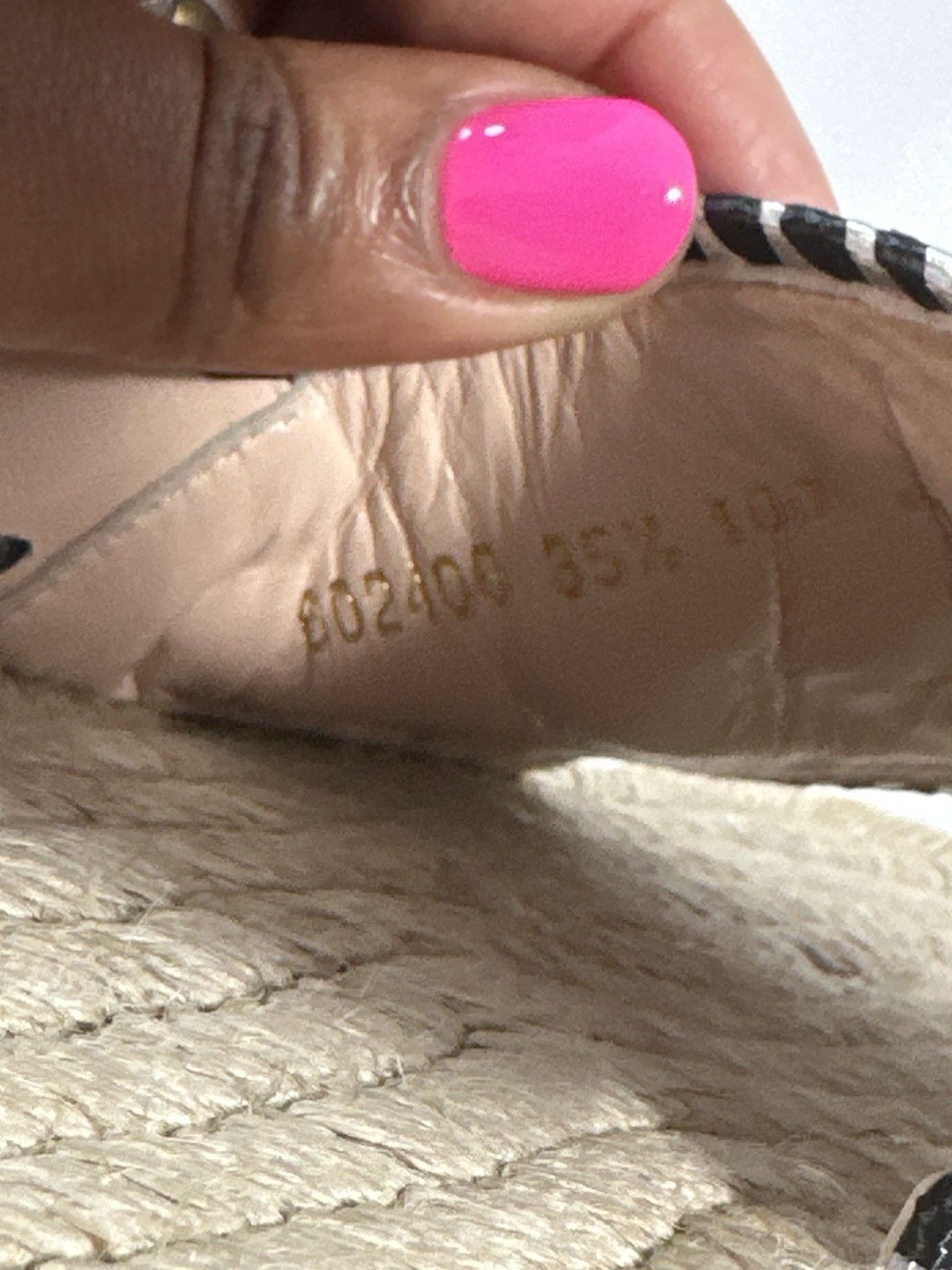 Gucci Authentic - Pilar Embroidered Double G Logo Slingback Espadr Size US 5 / IT 35 - 22 Thumbnail