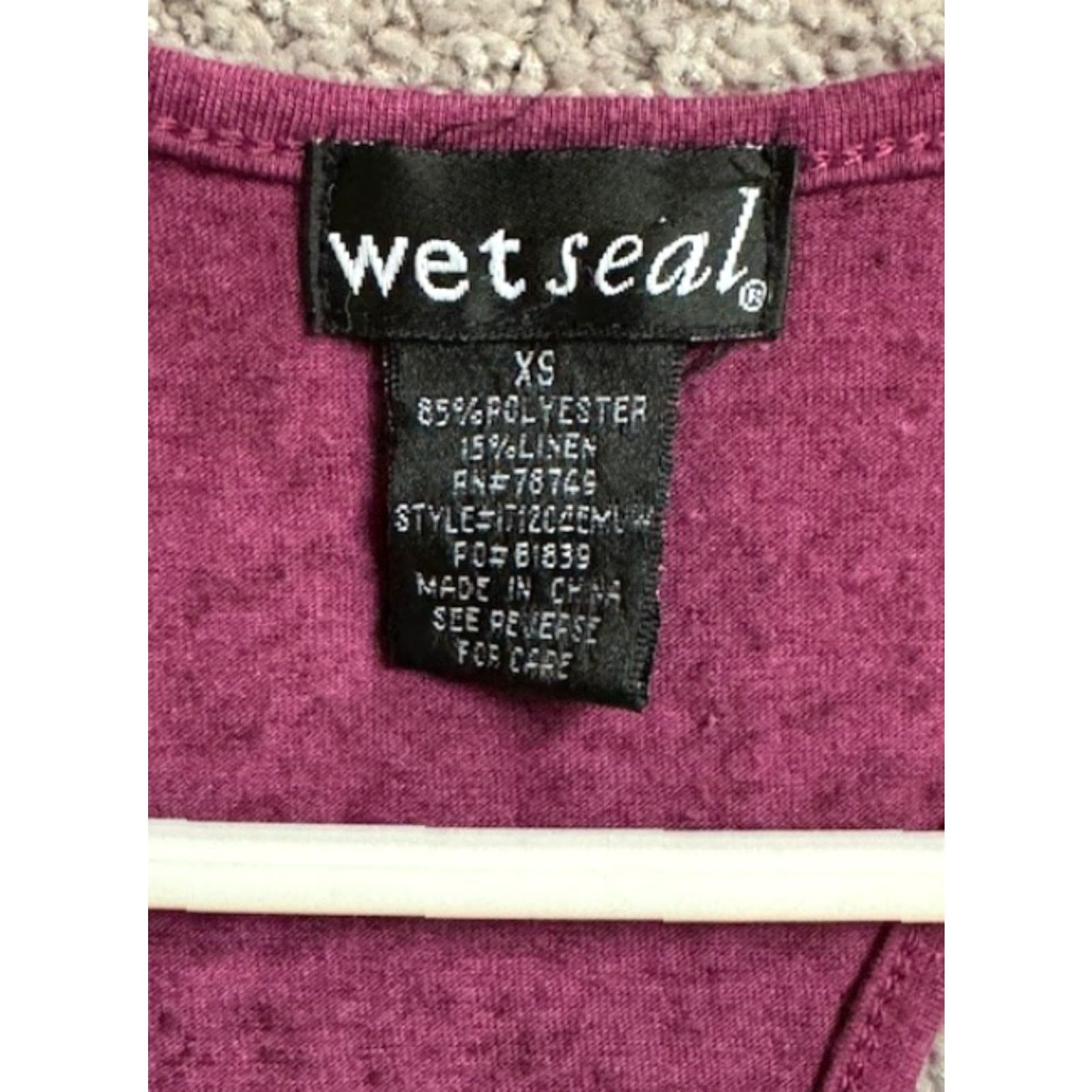 Vintage Wet Seal Tank Top Womens XS Sequins Embellished Fairy Grunge Festival 90s Y2K Tank Womens XS Purple Sequin Casual Vintage No Size XS / US 0-2 / IT 36-38 - 6 Thumbnail