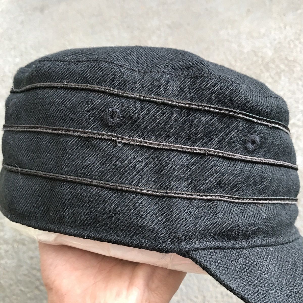 Birkenstock Pillbox hat Initial B for brikenstock. Black on black Size ONE SIZE - 9 Thumbnail