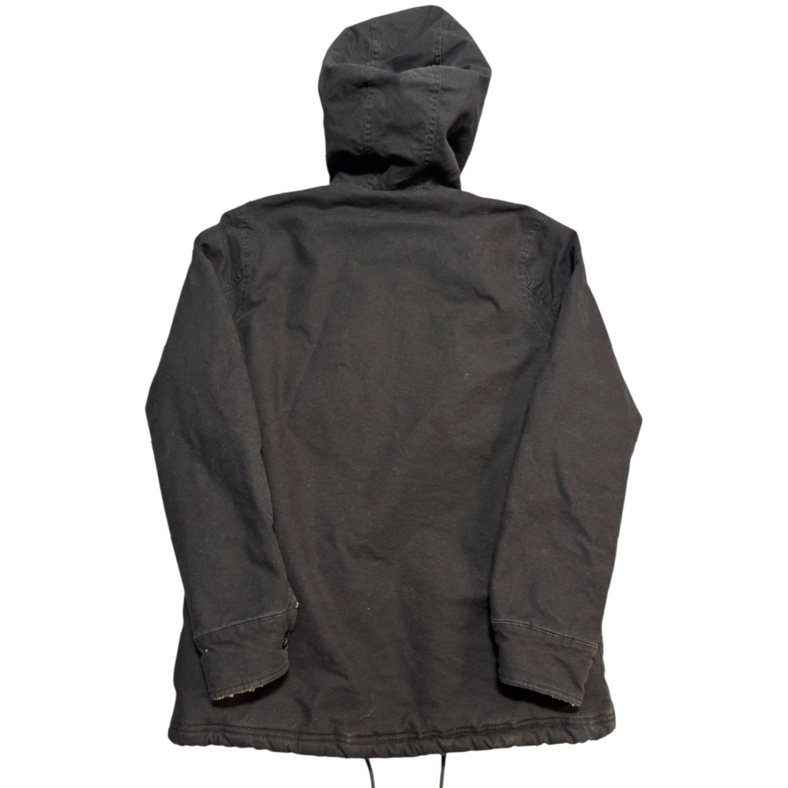 Vintage Kimes Ranch AWA Jacket Women M Canvas Anorak Sherpa Lined Black Western Coat Size M / US 6-8 / IT 42-44 - 2 Thumbnail