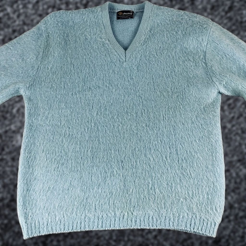 Jockey Vintage Jockey Aqua Skag Mohair Sweater Mens Medium Blue Denim Size US M / EU 48-50 / 2 - 1 Thumbnail