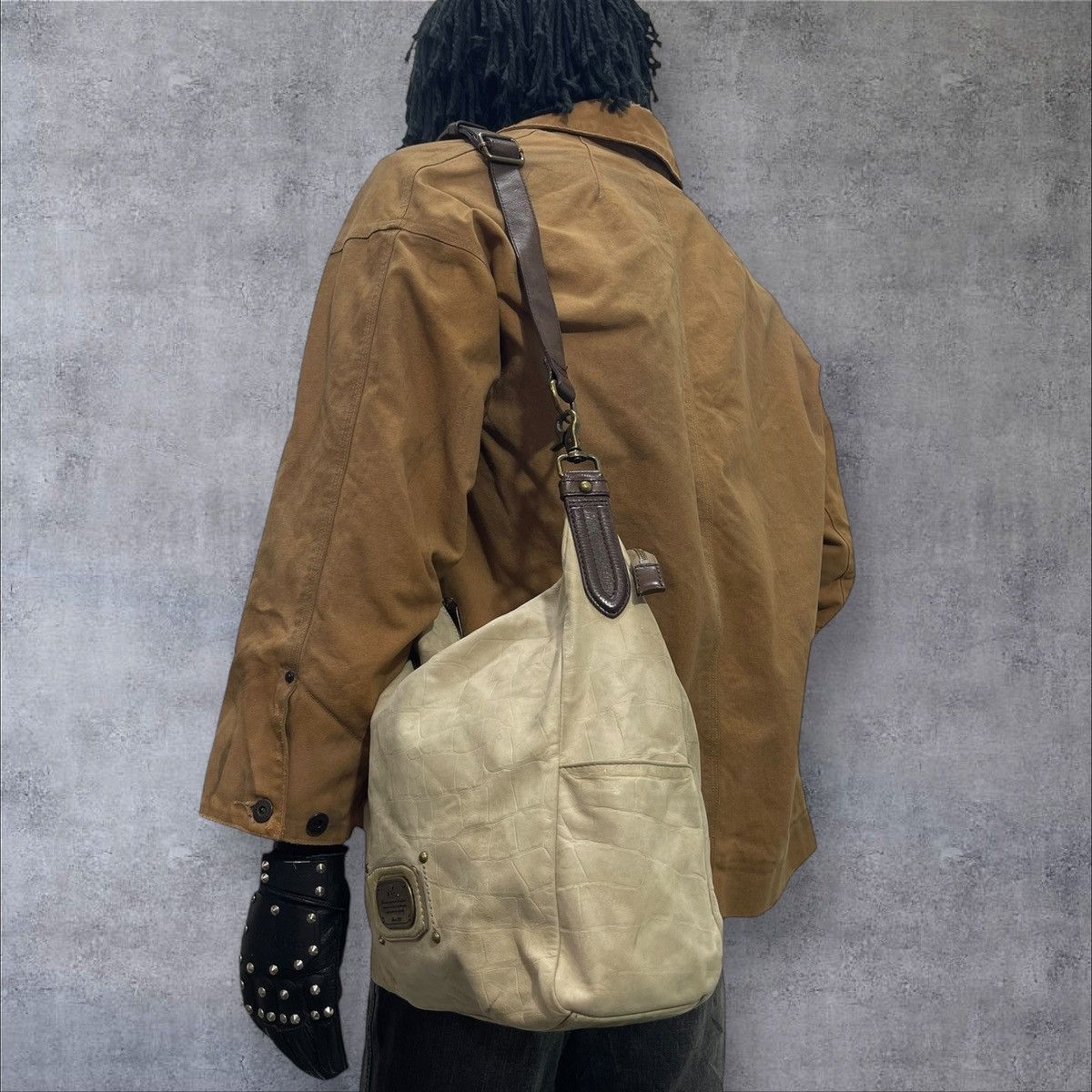 Comme des Garcons × Stussy Full Leather Dakota Shoulder Bag prada julius dior cdg 1🟩0 Size ONE SIZE - 1 Thumbnail