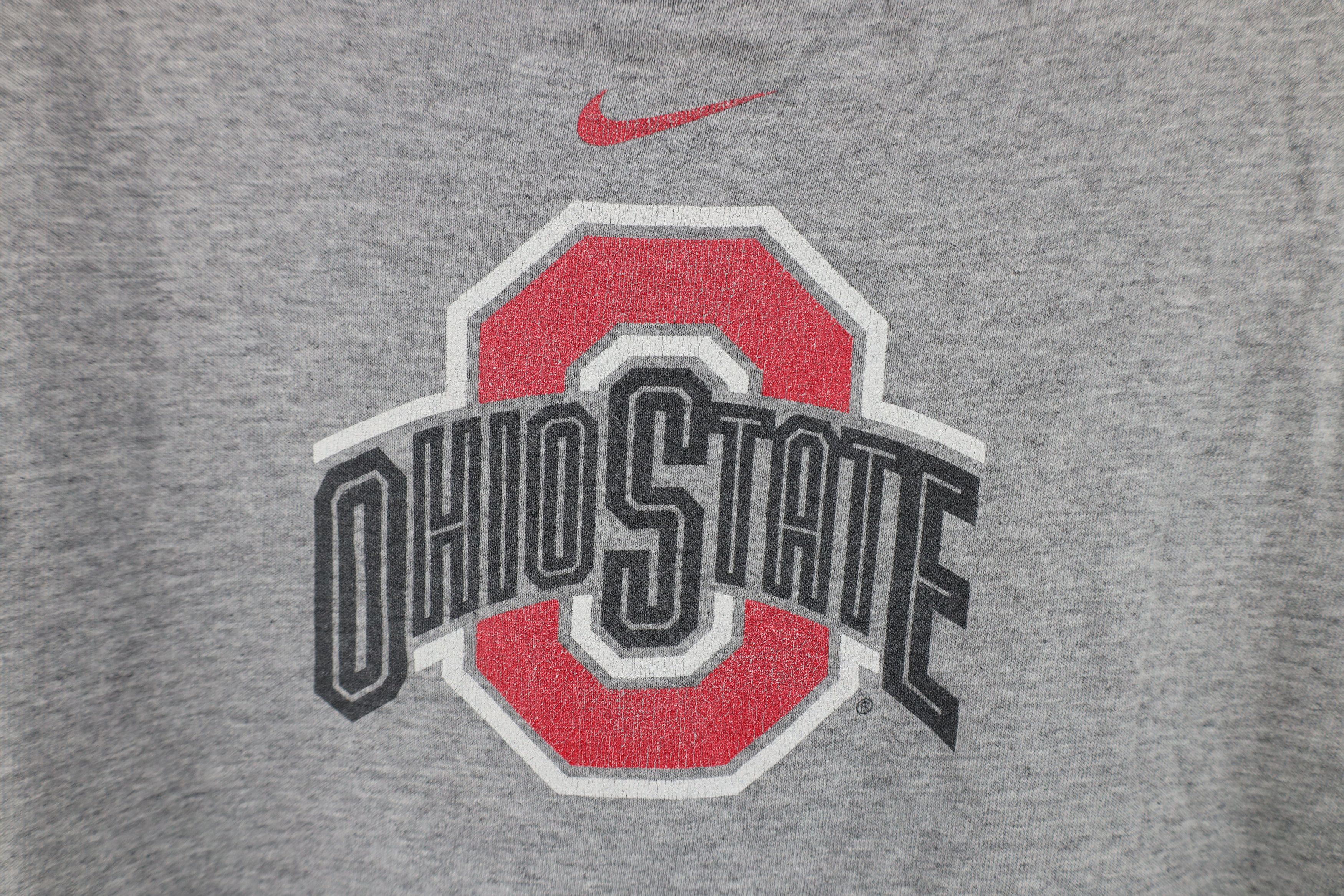 Nike Vintage Nike Center Ohio State University T-Shirt Gray Size US L / EU 52-54 / 3 - 4 Thumbnail